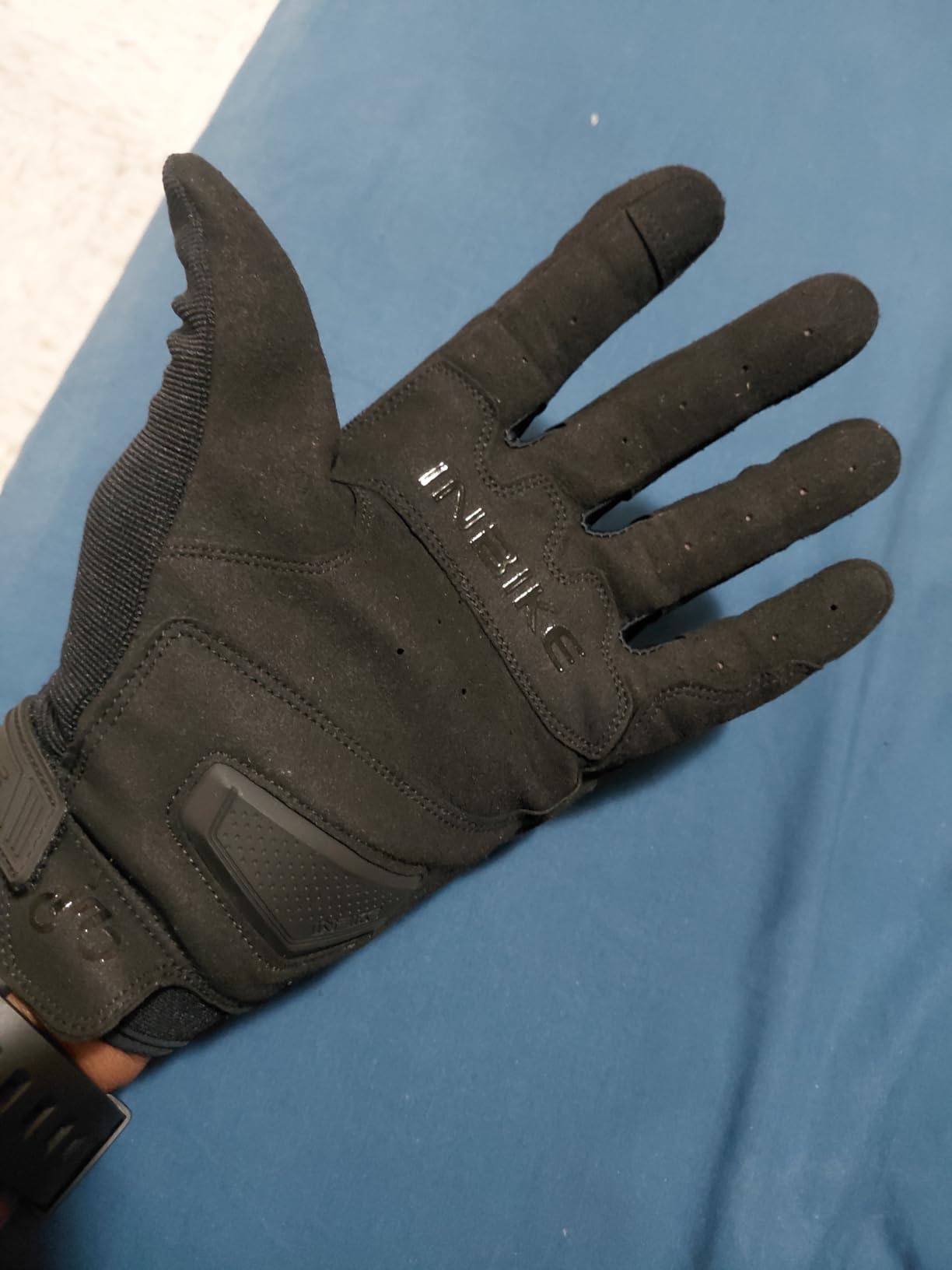 INBIKE Breathable Mesh Motorcycle Gloves Touchscreen with TPR Palm Pad Hard Knuckles customer photo 2