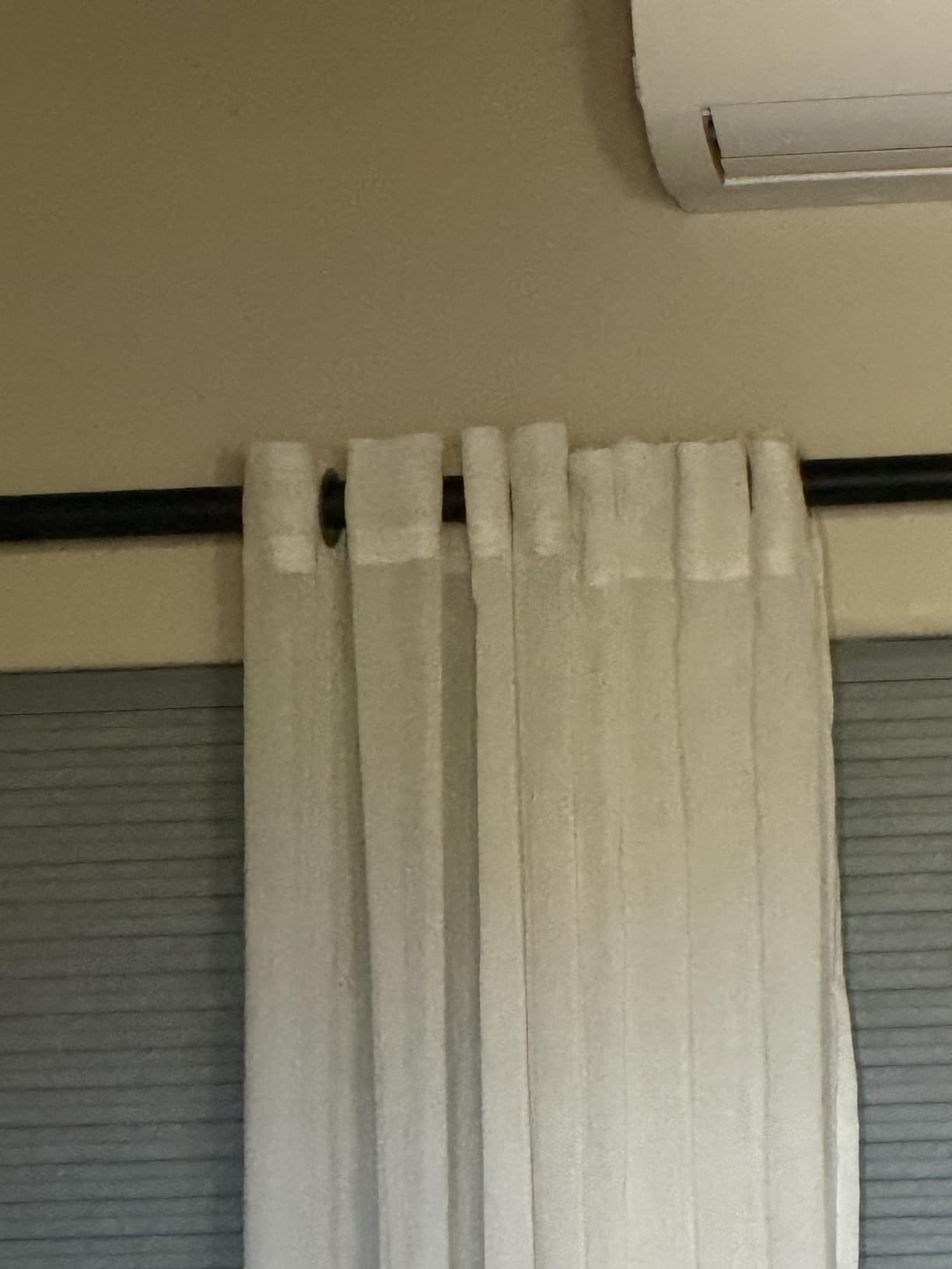 H.VERSAILTEX Linen Curtains Natural Linen Semi-Sheer Curtains 2 Panels Nickel Grommet Privacy Added Premium Soft Rich Material Drapes for Bedroom/Livingroom - 52x84 - Inch - Linen customer photo 1