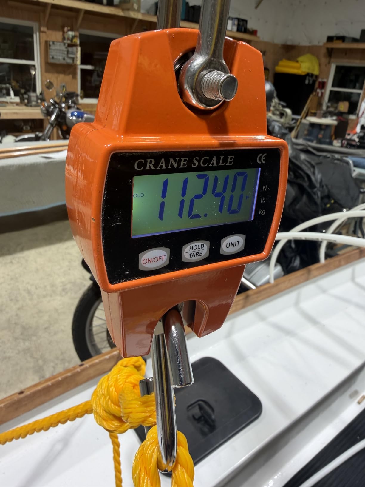 RoMech 660lb Digital Hanging Scale with Cast Aluminum Case, Handheld 300Kg Mini Crane Scale with Hooks for Farm Hunting Fishing Outdoor (Orange) customer photo 1