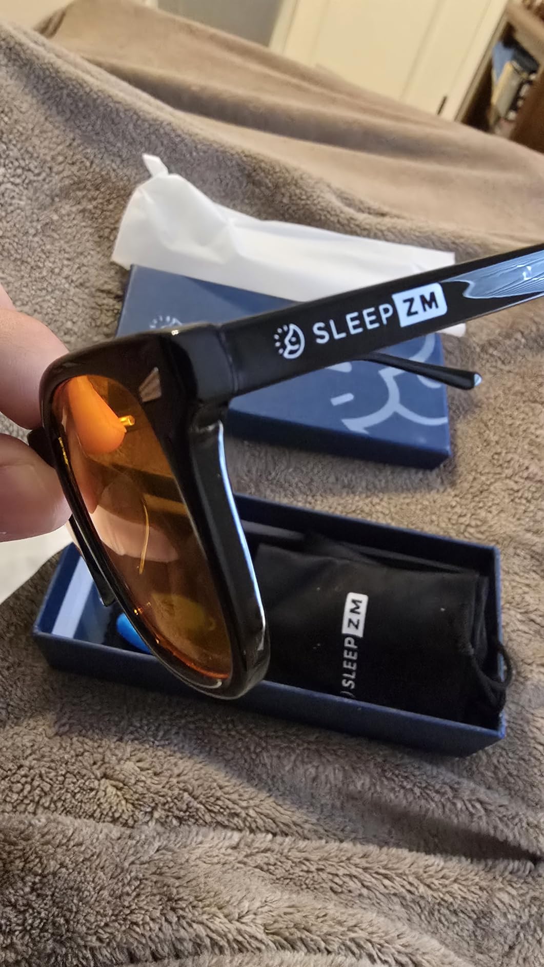 Sleep ZM Blue Light Blocking & Light Sensitivity Glasses - 14 Lens Types for Comfort, Relaxation, Sleep & Relief customer photo 2