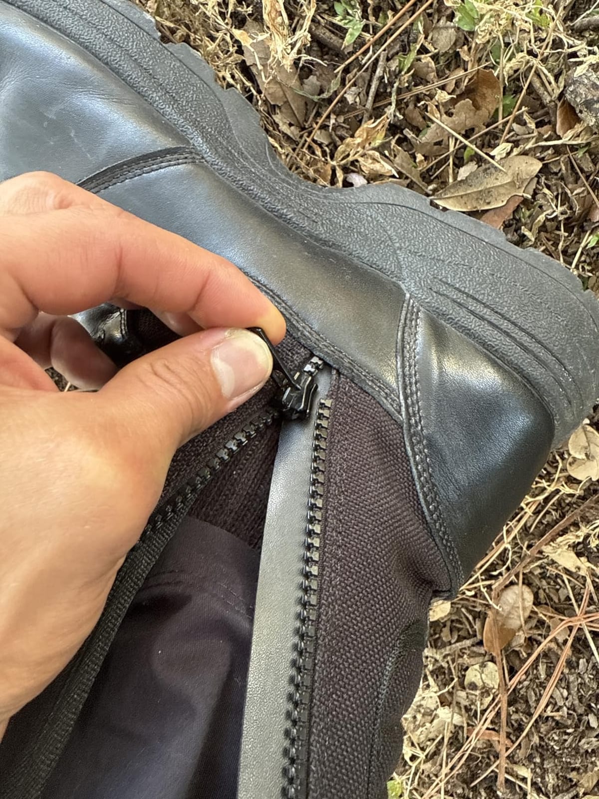 RIELD Men's Military Tactical Work Boots Side Zipper Jungle Army Combat Boots customer photo 2