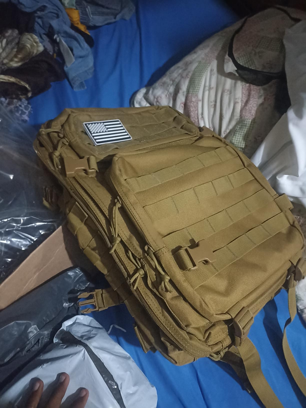 QT&QY 45L Military Tactical Backpacks Molle Army Assault Pack 3 Day Bug Out Bag Hiking Treeking Rucksack customer photo 1