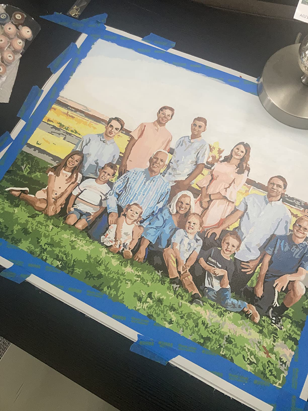 VATO Photo to Custom DIY Paint by Numbers for Adults,Your Own Private Picture Personalized Customized PBN, No Frame (16