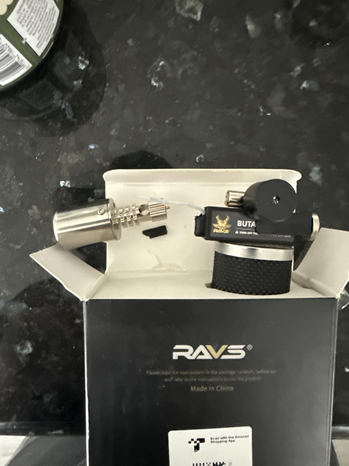 RAVS Butane Torch Lighter, Premium Metal Kitchen Torch with Adjustable Flame & Safety Buckle, Refillable Creme Brulee Torch for Baking, BBQ, DIY, Resin Art, Black, Butane Gas Not Included customer photo 2