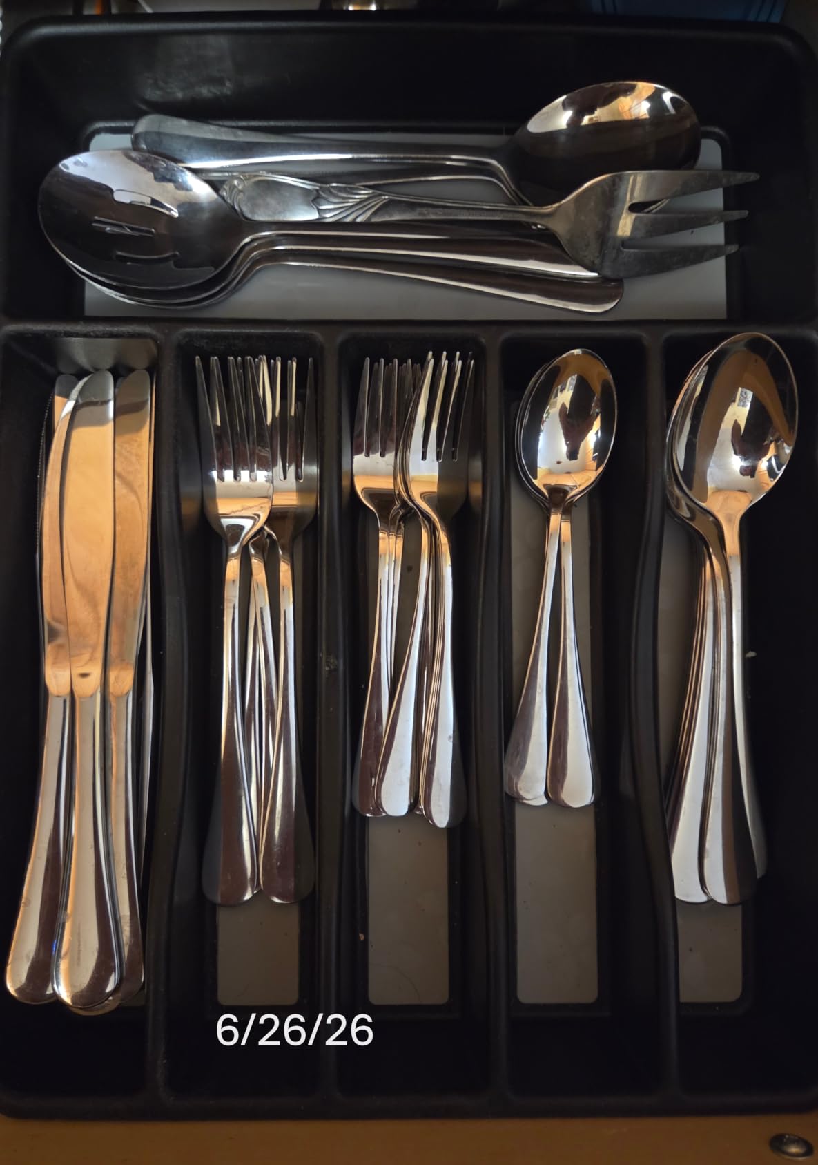 Silverware Set for 8, 40 Piece Stainless Steel Flatware Utensil Cutlery Set | Heavy Duty Steak Knife Fork and Spoon, Dishwasher Safe, Gift Package for Wedding Housewarming customer photo 1