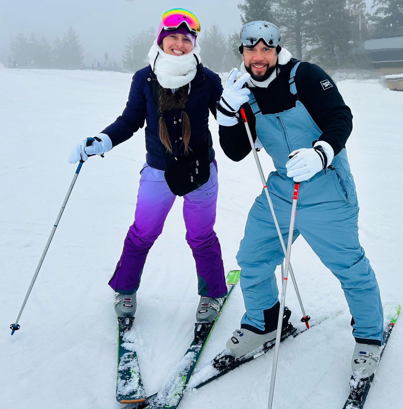 GEMYSE Men's Insulated Ski Bib Overalls Waterproof Snow Pants customer photo 1