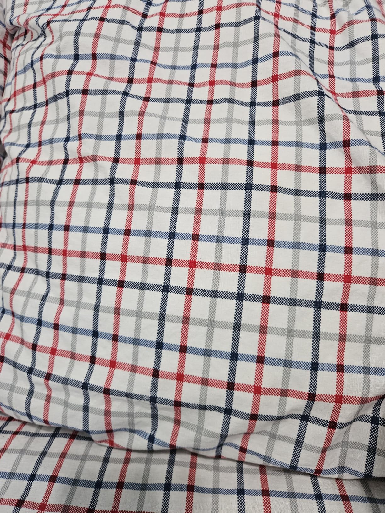 Nautica - Queen Size Sheet Set, Crisp Cotton Percale Bedding with Matching Pillowcases, Lightweight & Breathable, Deep Pocket (Buoy Line Grey) customer photo 1