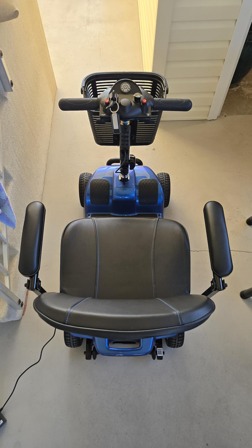 Vive 4 Wheel Mobility Scooter - Electric Powered Wheelchair Device - Compact Heavy Duty Mobile for Travel, Adults, Elderly - Long Range Power Extended Battery with Charger & Basket customer photo 2