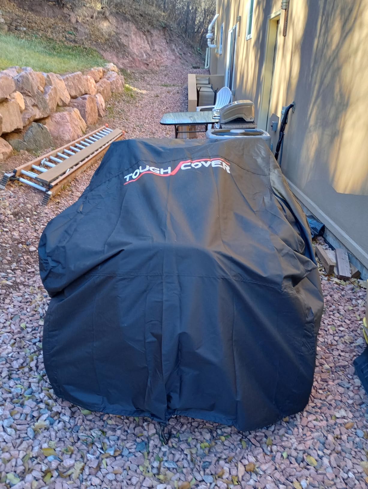 Tough Cover ATV Cover - Standard Size, Black - Built-in Storage Bag for ATV Storage - All-Weather Waterproof Cover - UV Protection for All-Weather Use customer photo 1
