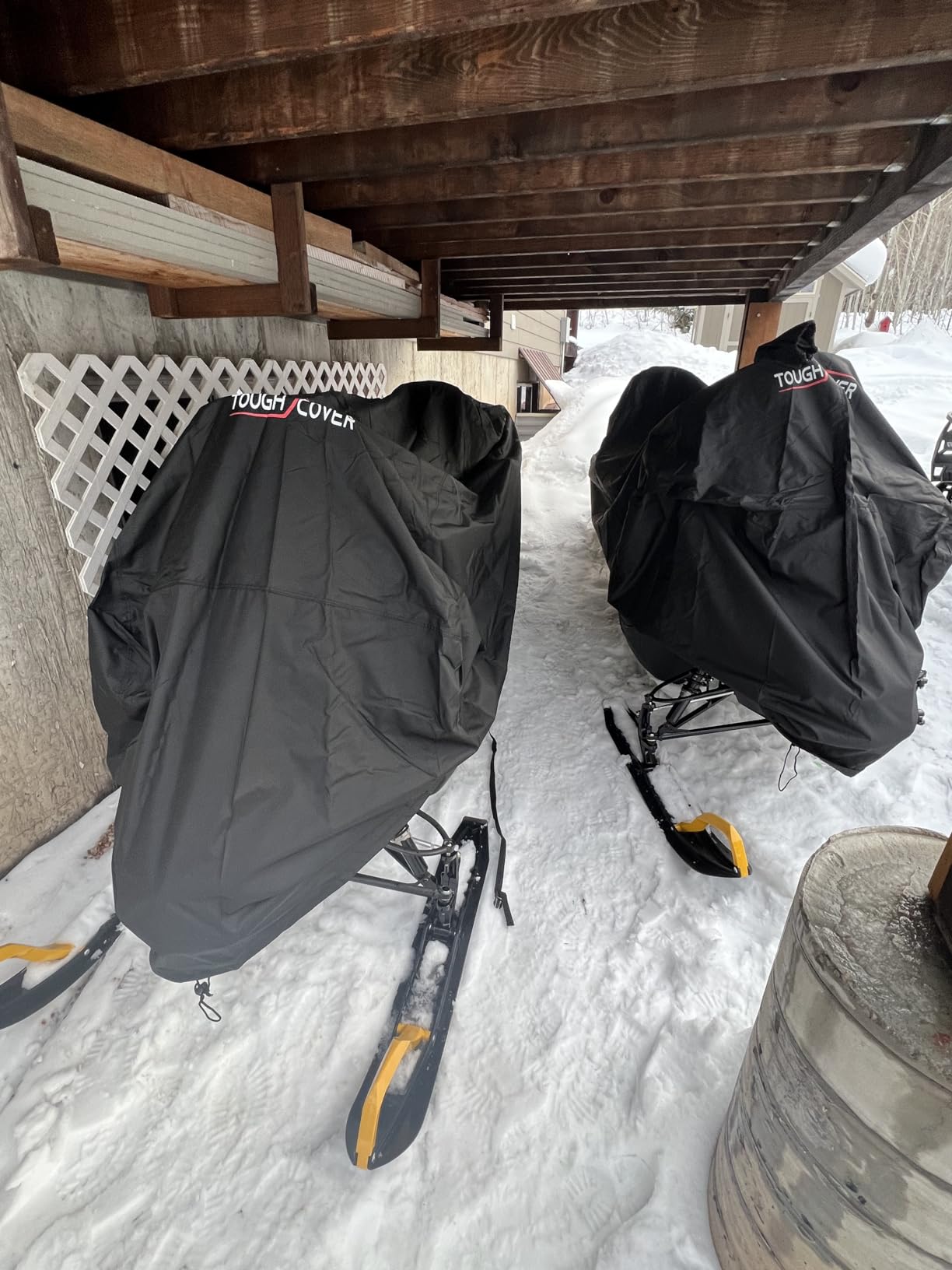Tough Cover ATV Cover - Standard Size, Black - Built-in Storage Bag for ATV Storage - All-Weather Waterproof Cover - UV Protection for All-Weather Use customer photo 2