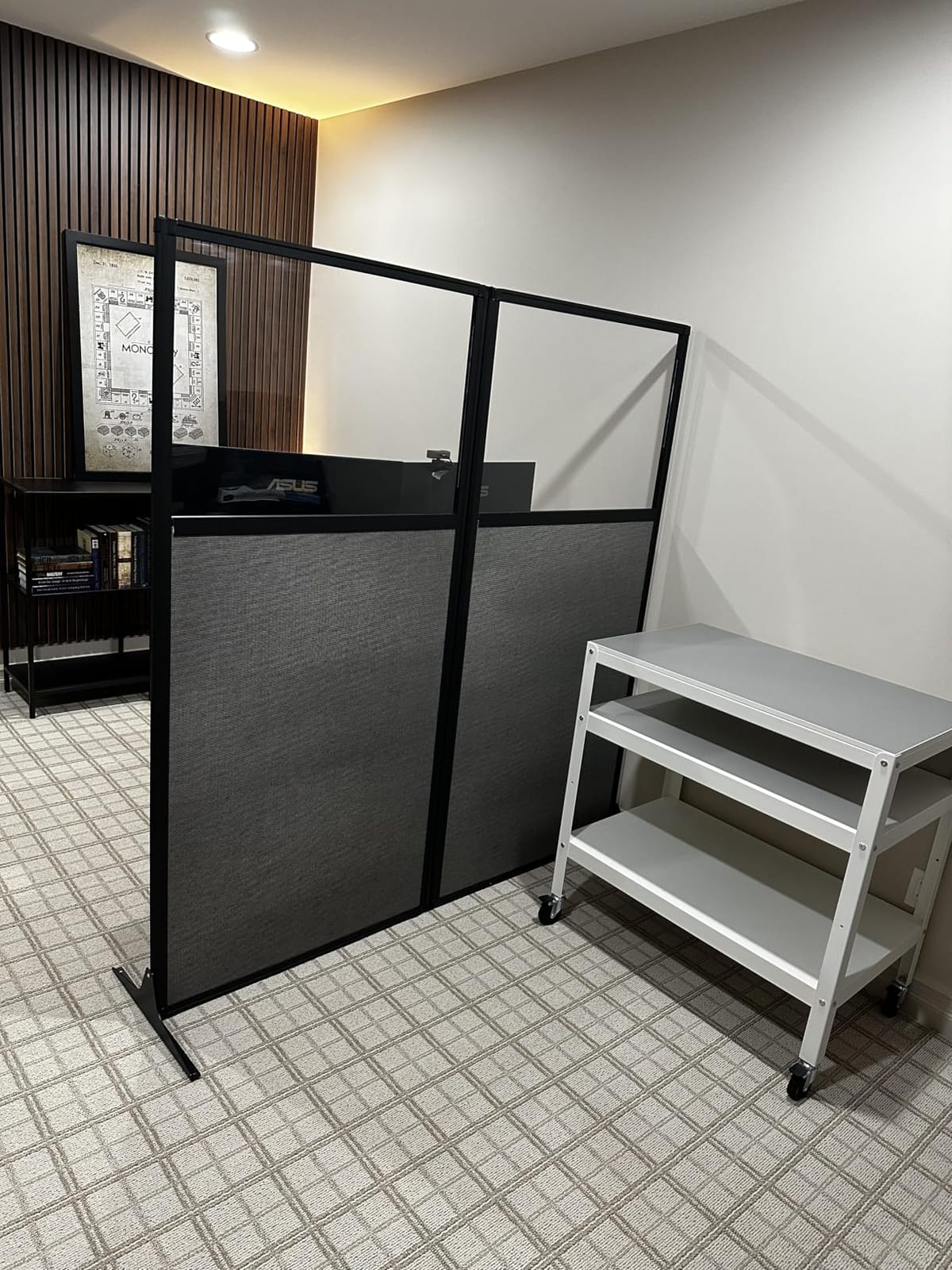 Versare Workstation Partition | Portable Wall Divider | Modern Office Cubicle | Free Standing Privacy Screen | Flexible Work Space | 66