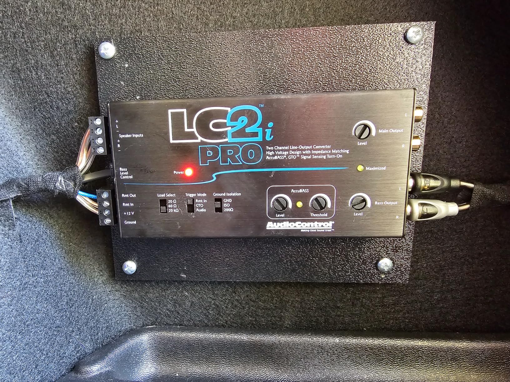 AudioControl LC2i PRO 2-Channel Active Line Output Converter with AccuBASS for Adding Subwoofers, Amplifiers to Factory Car Audio Receiver Head Unit, Includes ACR-1 Dash Remote Bass Knob Controller customer photo 1