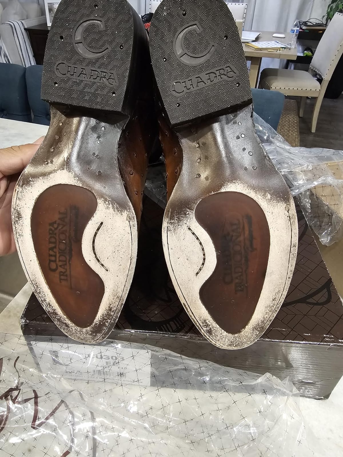 Men's Western Boot in Genuine Ostrich Leather customer photo 1