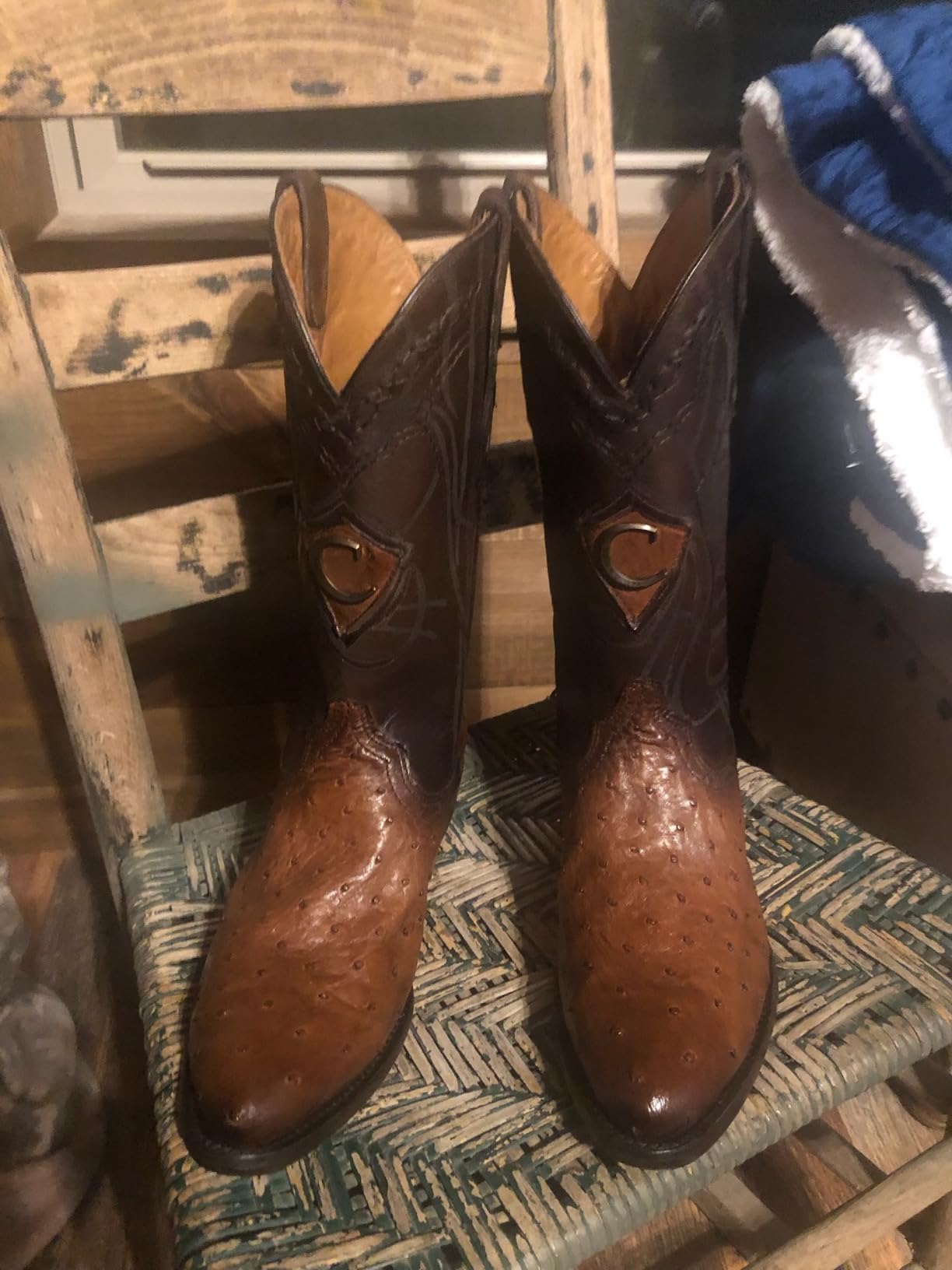 Men's Western Boot in Genuine Ostrich Leather customer photo 2