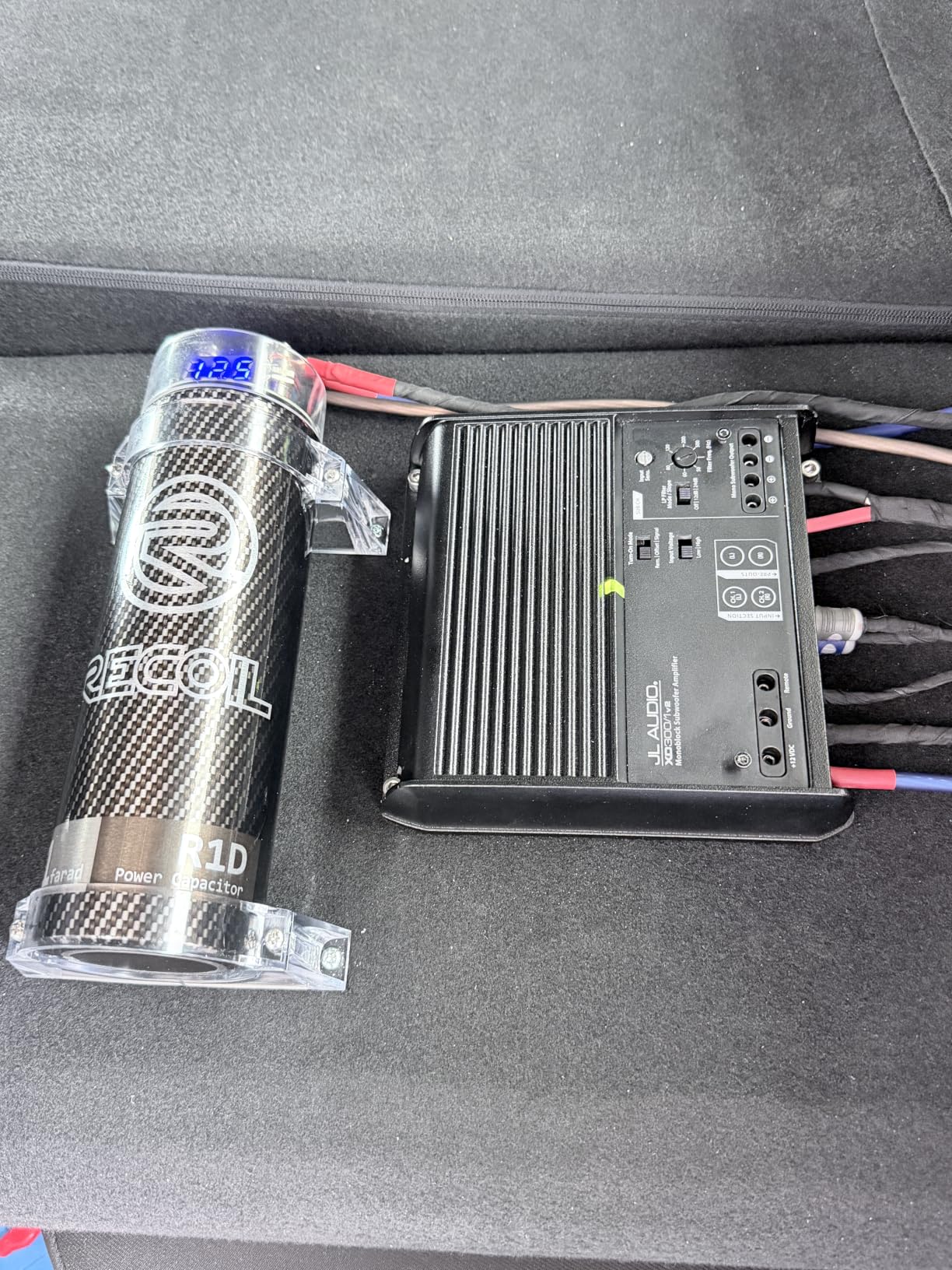 RECOIL R1D 1 Farad Car Audio Energy Storage Reinforcement Capacitor with Blue Digital Read-Out customer photo 1
