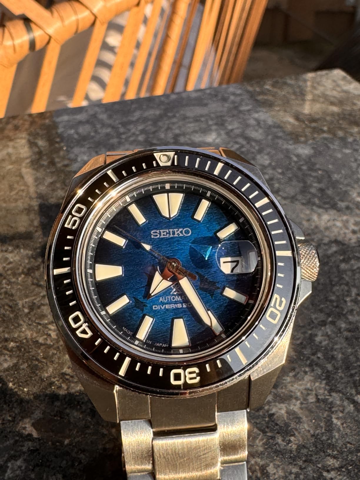 SEIKO SRPE33 Automatic Dive Watch for Men - Prospex Special Edition - LumiBrite Hands, Unidirectional Bezel - Water Resistant 200M customer photo 1