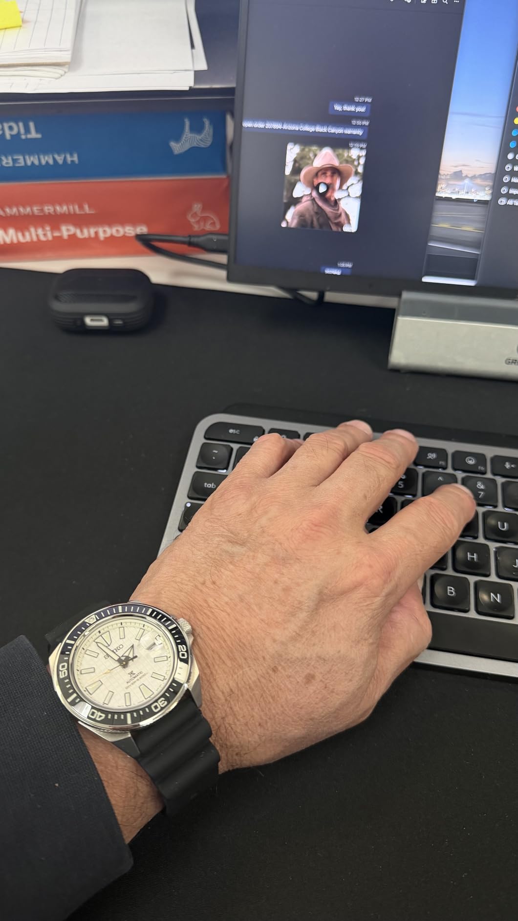 SEIKO SRPG21 Automatic Dive Watch for Men - Prospex Collection - LumiBrite Hands, Magnified Date Calendar - 200M Water Resistant customer photo 1