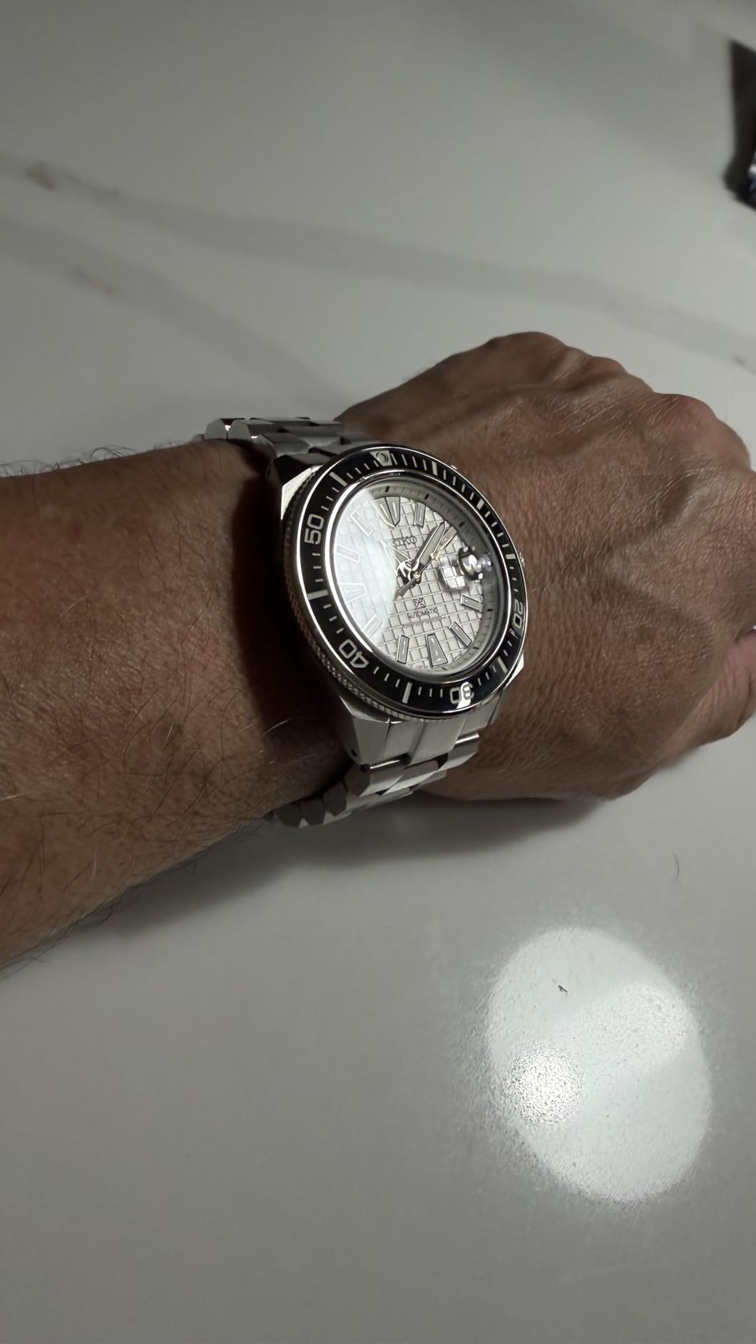 SEIKO SRPG21 Automatic Dive Watch for Men - Prospex Collection - LumiBrite Hands, Magnified Date Calendar - 200M Water Resistant customer photo 2