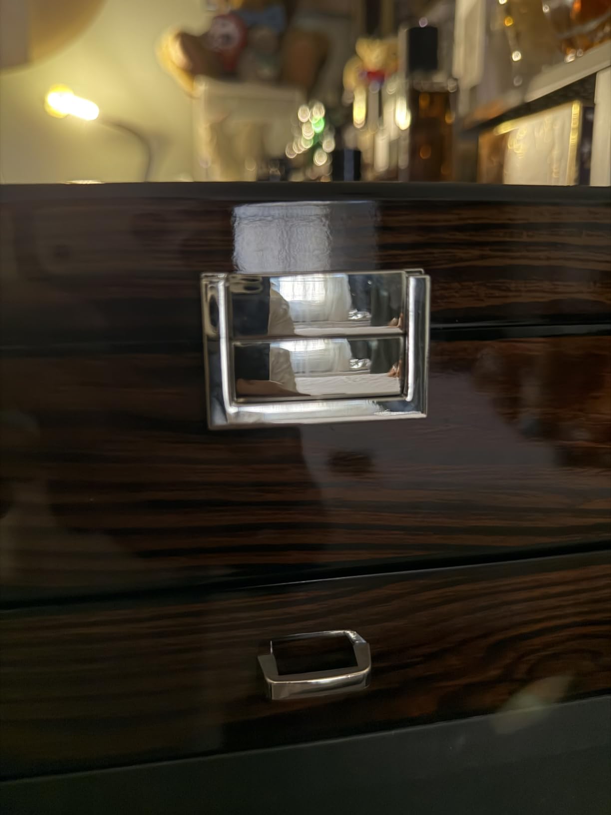 BEWISHOME High-End Watch Box 12-Slot Wooden Watch Case with Large Glass Lid | 2-Layer Watch Cases for Men, Brown Red SSH02Y customer photo 1