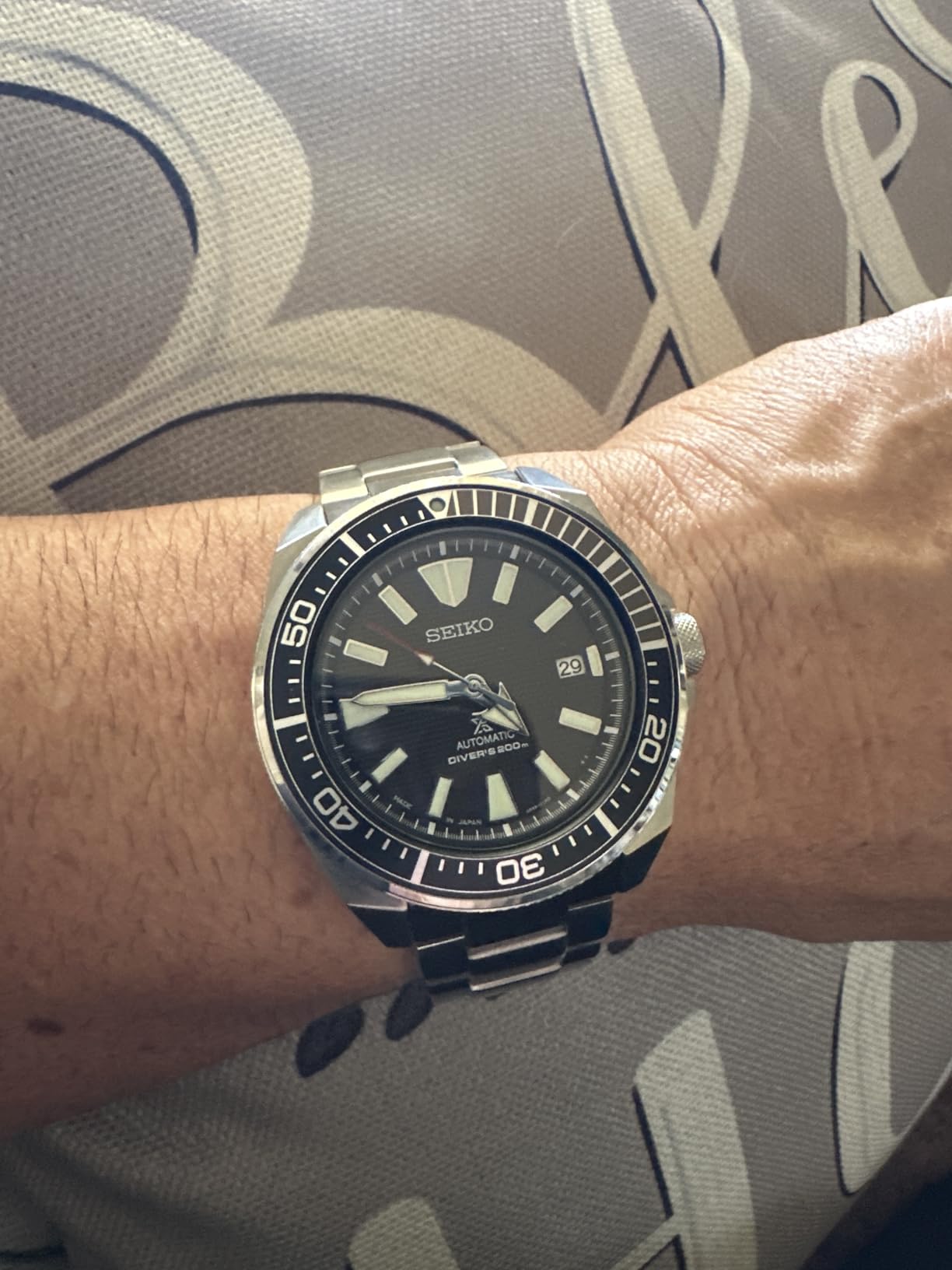 SRPF03 Automatic Dive Watch for Men - Prospex Special Edition - LumiBrite Hands, Hardlex Crystal - Water Resistant 200M customer photo 2