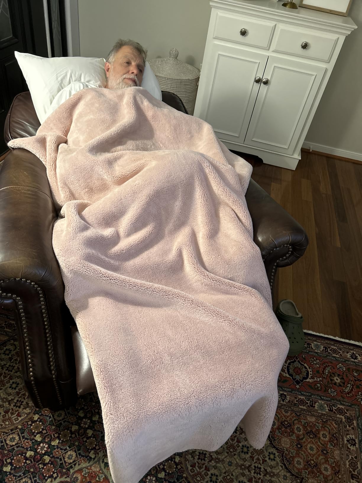 UGG Whitecap Throw Blanket, Soft Fleece Blanket, 50