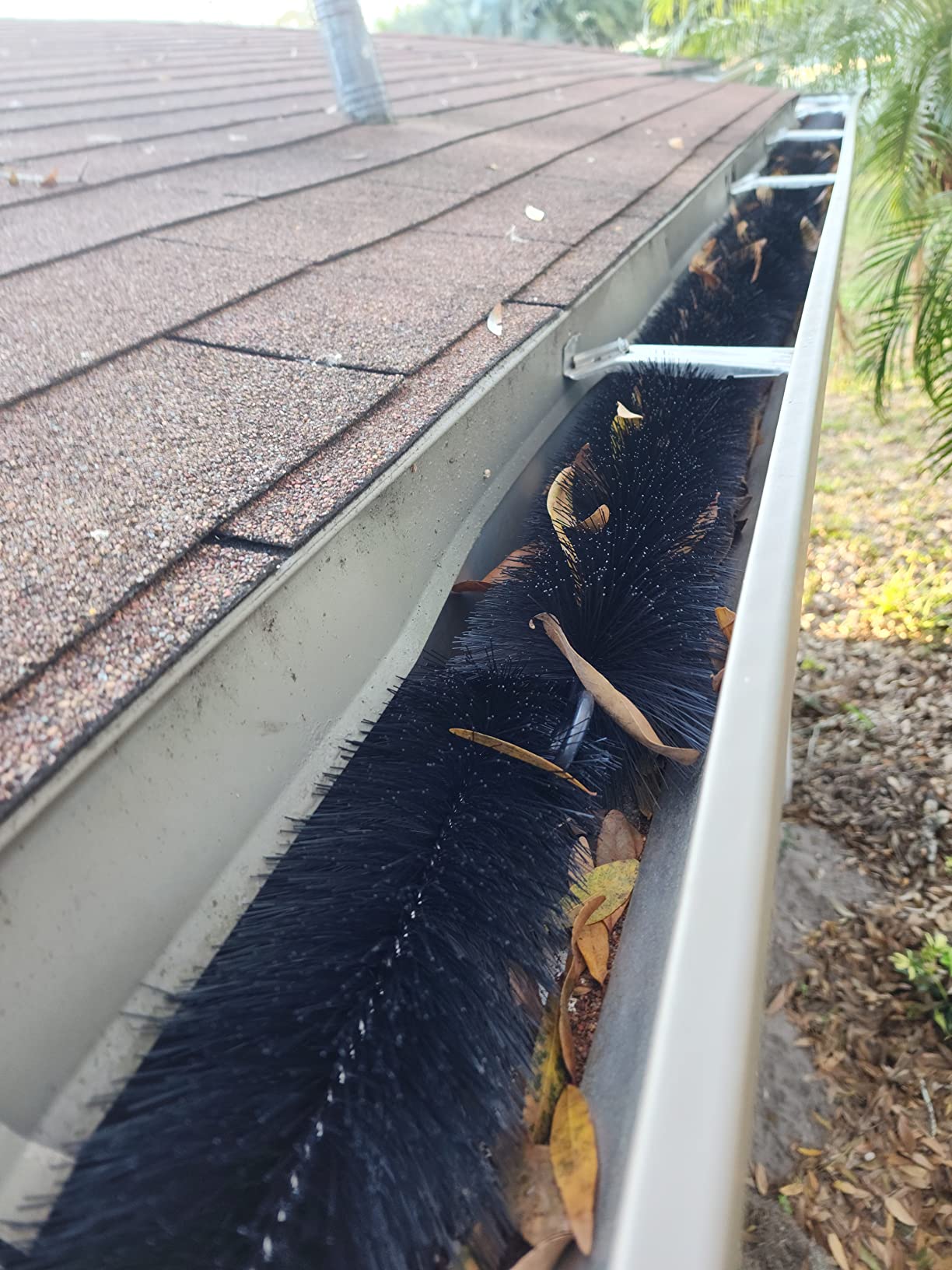 Gutter Brush Leaf Guard for 5 Inch Gutters 32ft 4.33