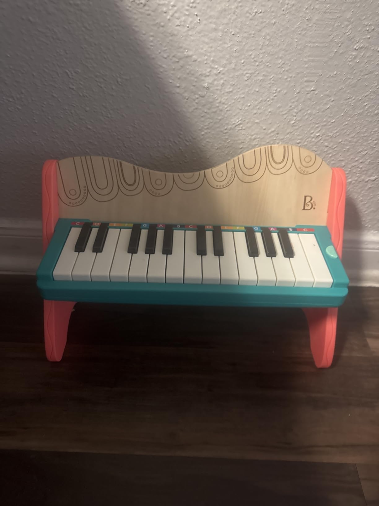 B. toys Wooden Toy, Mini Maestro with Color-Coded Songbook | Wooden toy with color-coded keys and songbook featuring 6 classical compositions; fully assembled for early music; 3+ Years customer photo 1