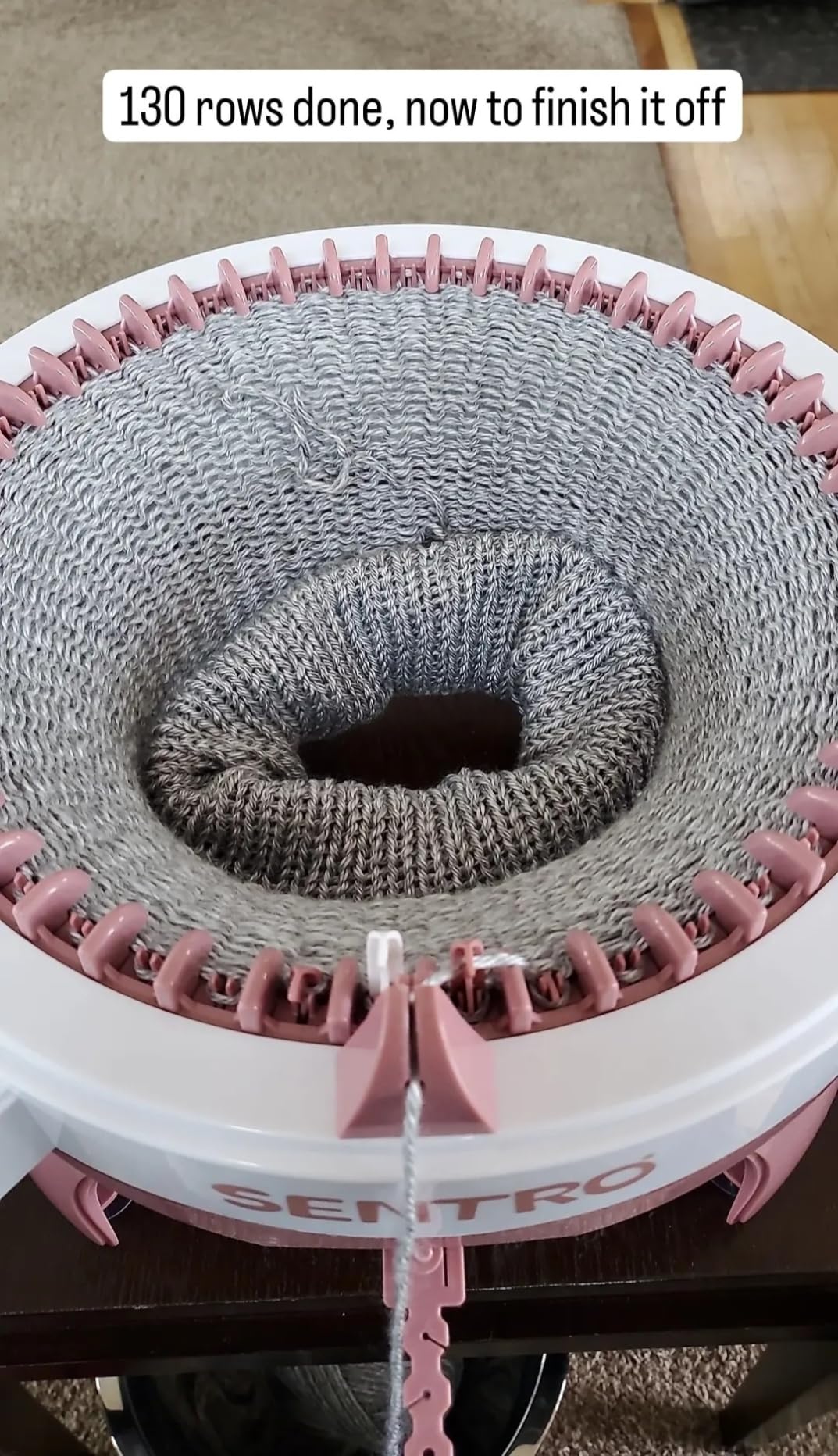 SENTRO Knitting Machine 48 Needles, Smart Circular Knitting Machine, Double Knitting Loom Machine for Adults Beginners, DIY Knitting Board Rotating Machine for Hat, Scarves, Socks customer photo 2