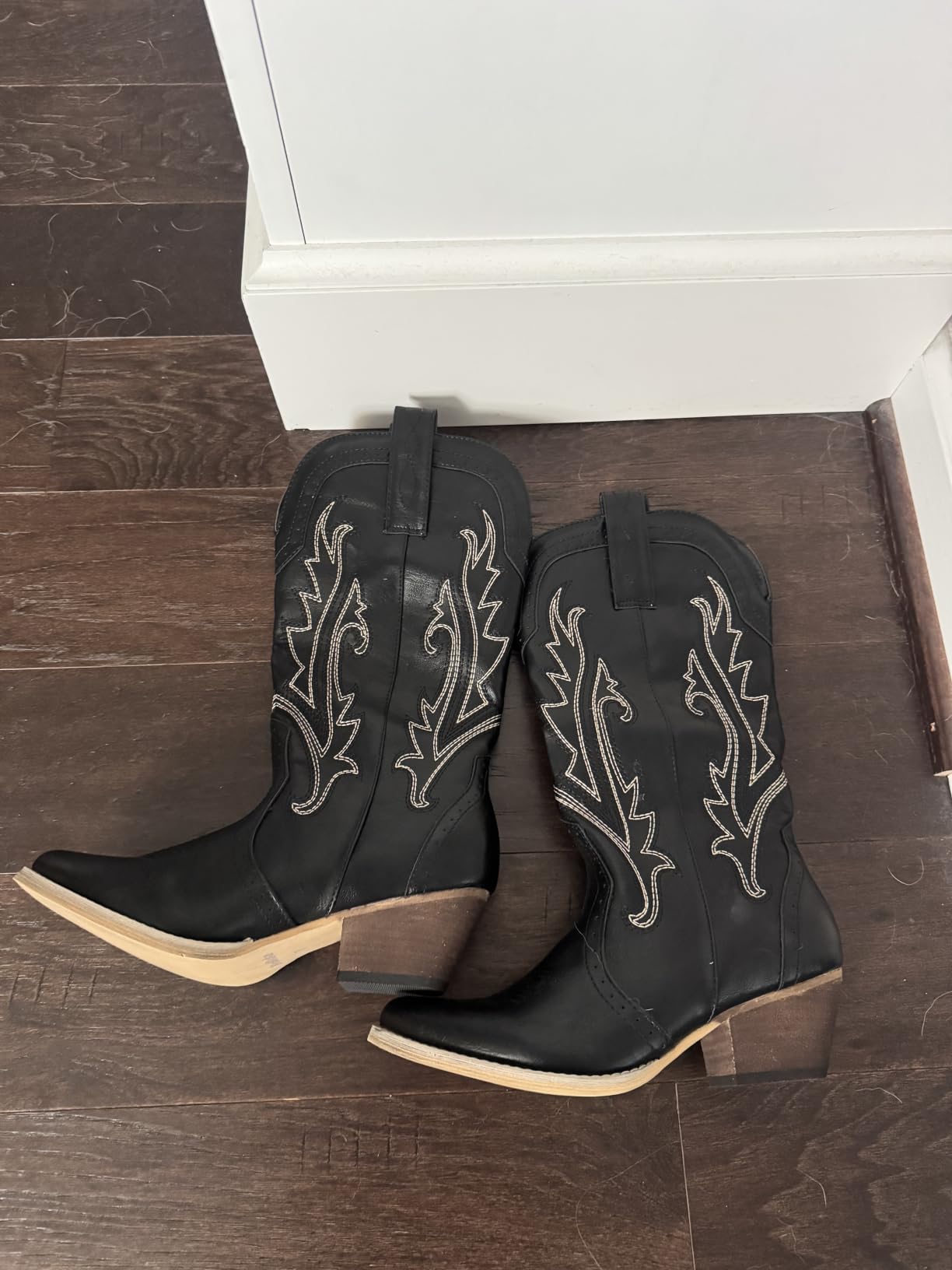 HISEA Rollda Cowboy Boots for Women Western Cowgirl Boots Mid Calf customer photo 2