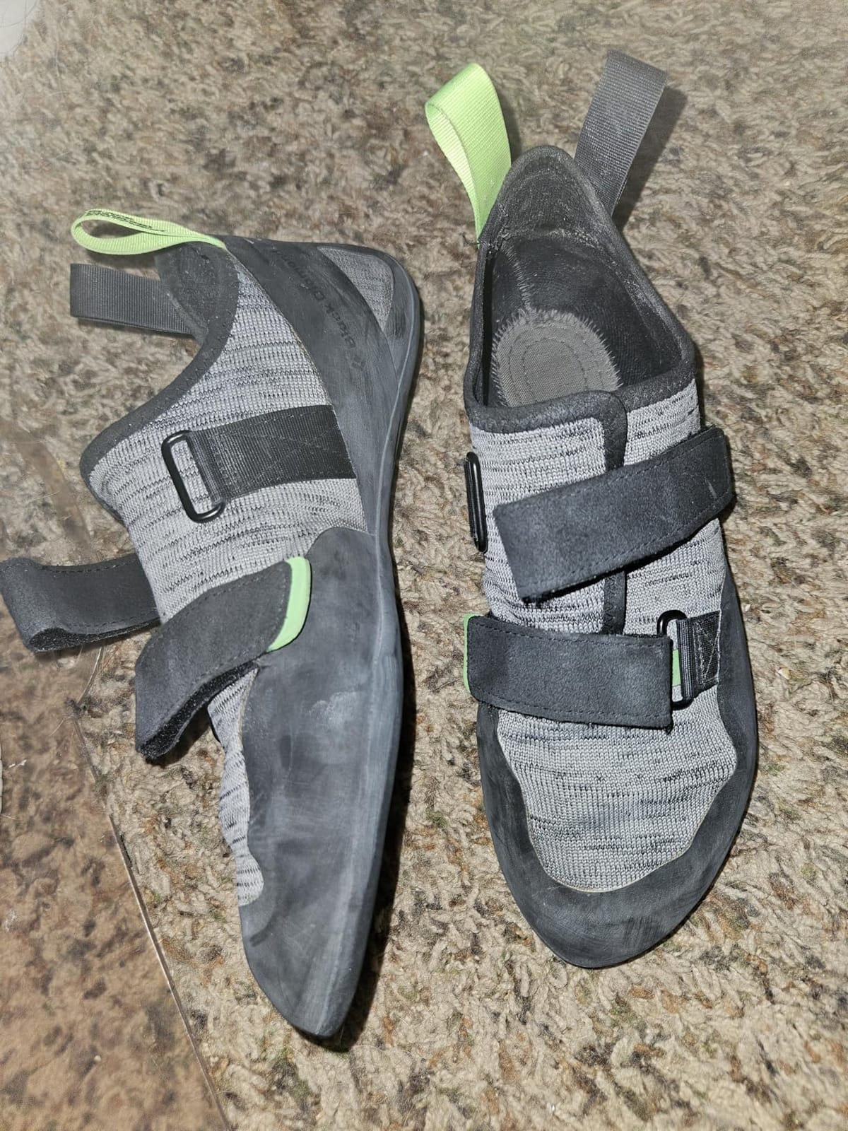 BLACK DIAMOND Men's Momentum Lace or Strap Rock Climbing Shoes, Gym/Outdoor | Engineered Knit upper, sticky rubber for edging and smearing, neutral last for gym, bouldering, sport routes, and crag days customer photo 1