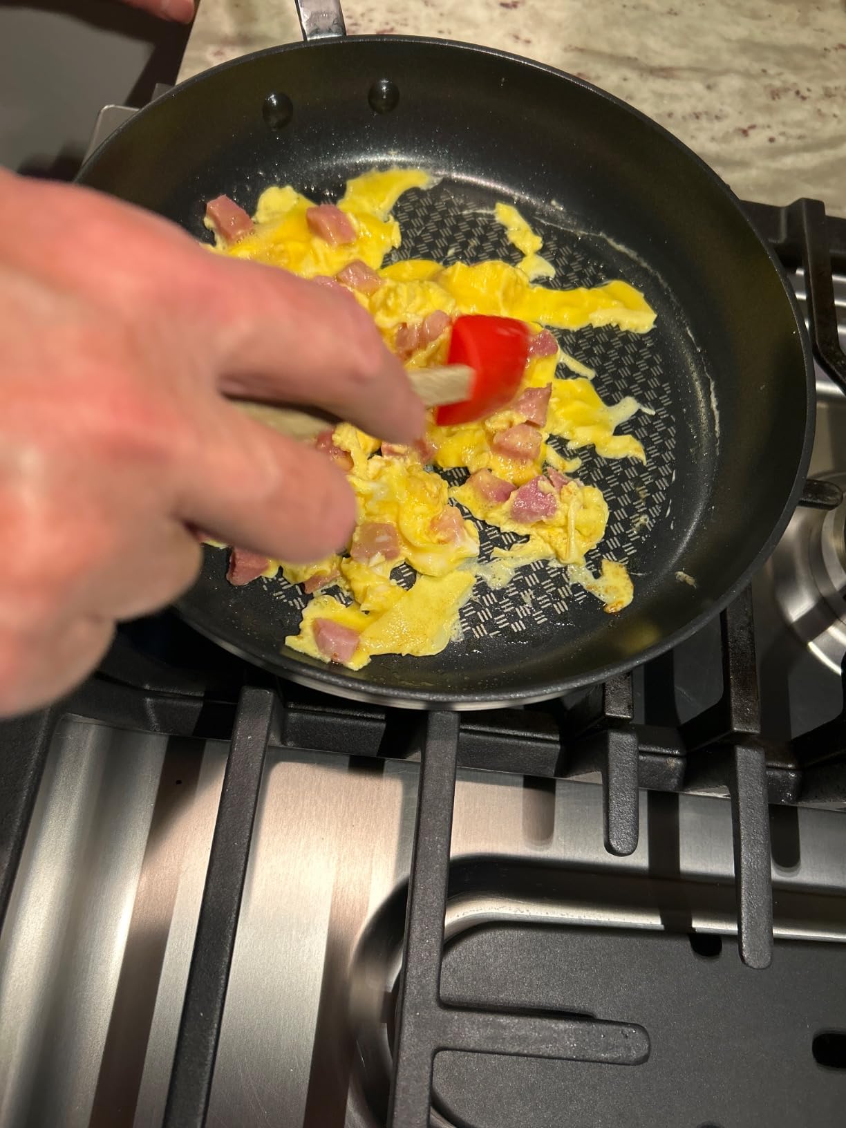 T-Fal Ultimate Hard Anodized Nonstick Fry Pan Set 3 Piece: 8, 10.25, & 12 Inch, Oven Broiler Safe 400F, Kitchen Cookware Set, Pots and Pans Set Non Stick, Frying Pans, Skillets, Dishwasher Safe, Onyx customer photo 2
