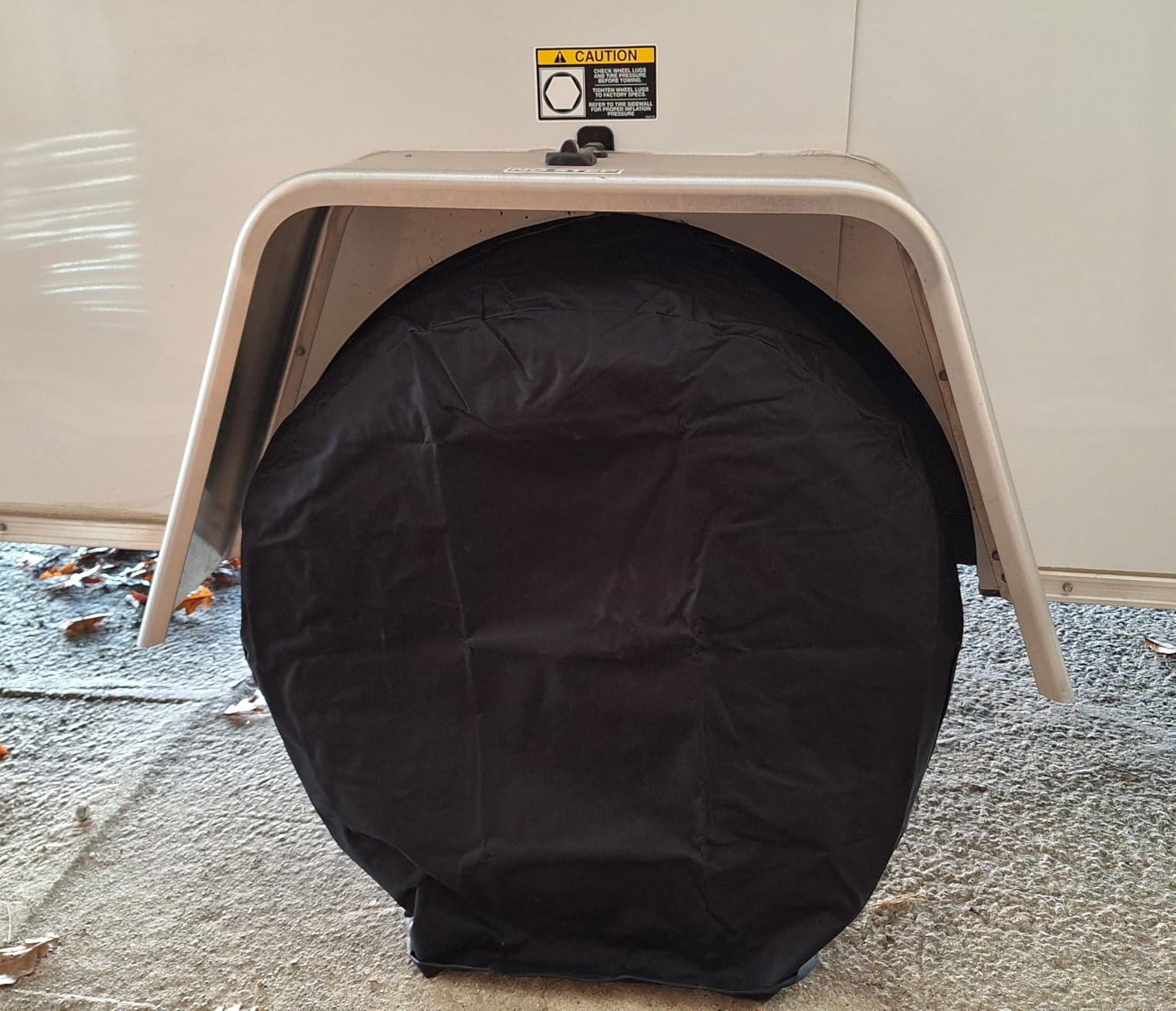 eletecpro RV Tire Covers, Fit 26-29 Inch Tire Diameters, Gray, 4-Pack | Waterproof Coating, Tough 600D Oxford Fabric, UV Protection, Universal Fit for Most Tires, Easy to Install, All-Season customer photo 1