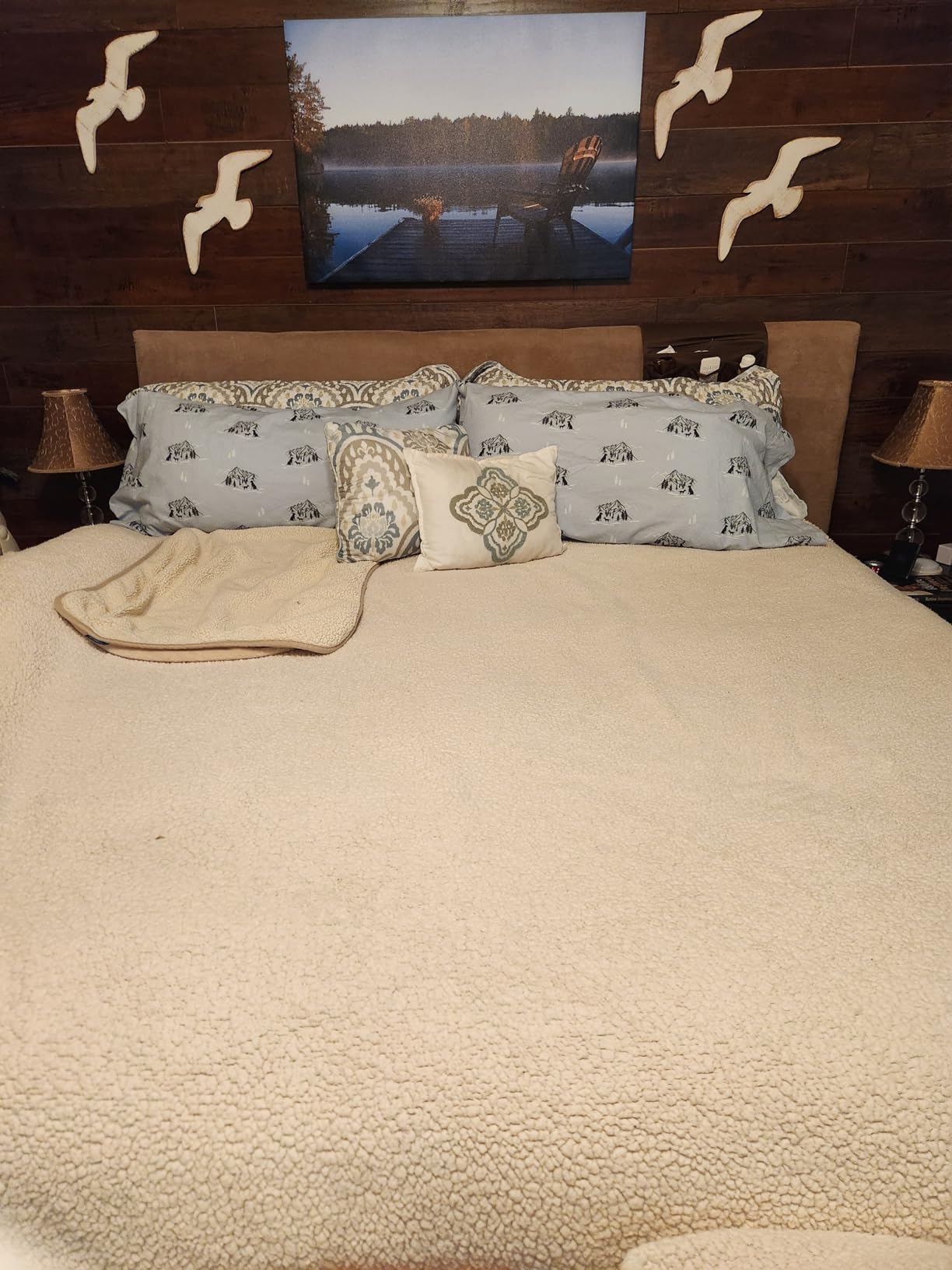 RUVANTI 100% Cotton Flannel Sheets Queen Size, DNA Plaid | Double Brushed, Deep Pockets 16 Inches, All Seasons Breathable & Extra Soft, 4 Piece customer photo 2
