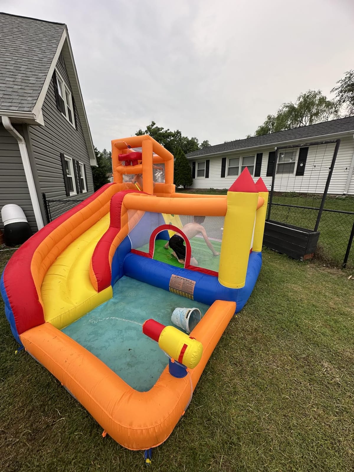 HuaKastro Inflatable Water Slide Bounce House for Kids with Pool, 5-in-1 Indoor/Outdoor Blow Up Play Center for Climbing, Sliding, Jumping & Splashing Fun, Blower Included customer photo 2