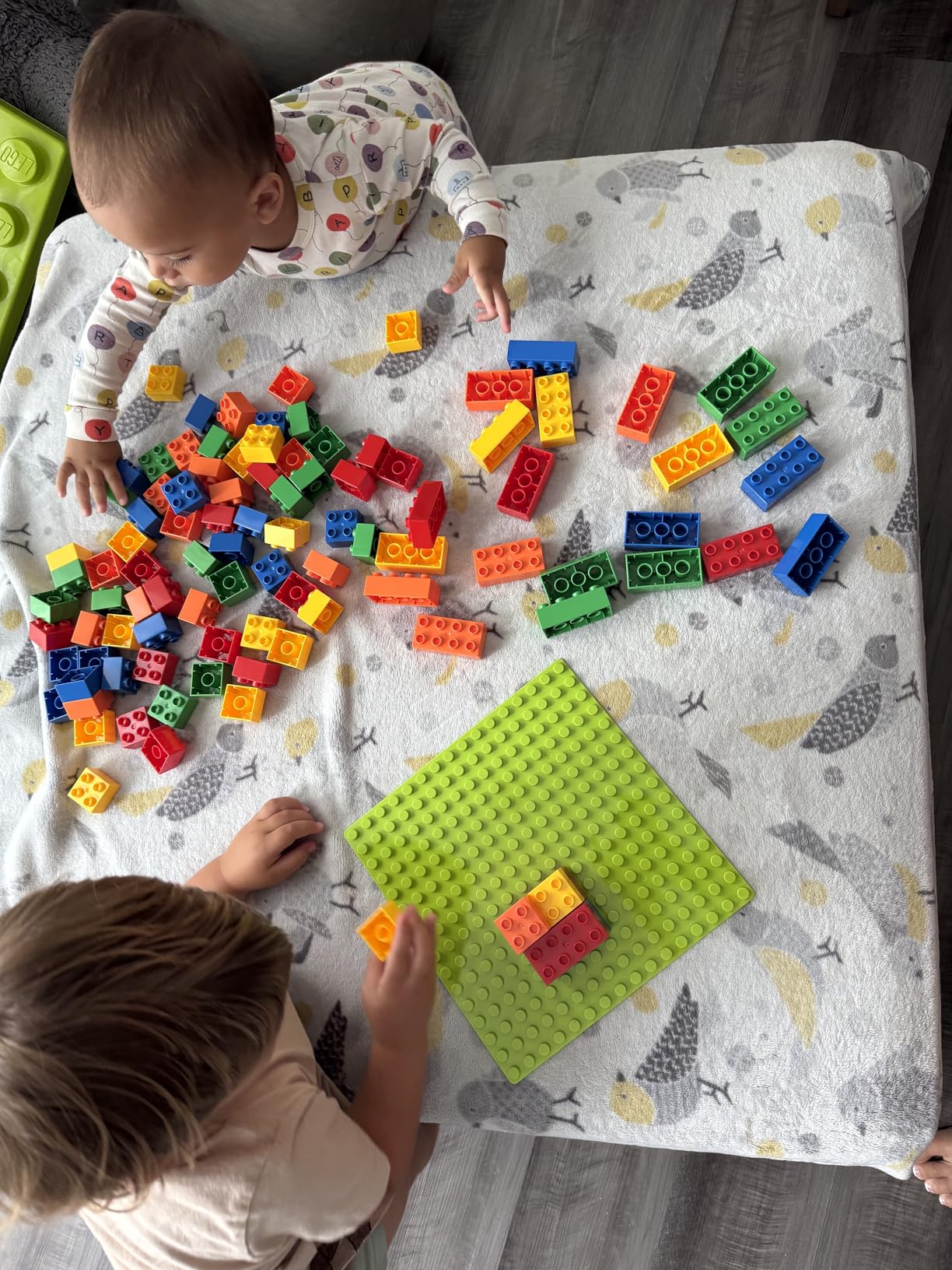 Large Building Blocks for Toddlers Kids Age 2-5, 100 PCS Set with Baseplate | Classic Building Bricks for Boys Girls Preschool of All Ages, Major Brand Compatible, Basic Building STEM Toys Birthday Gift customer photo 2