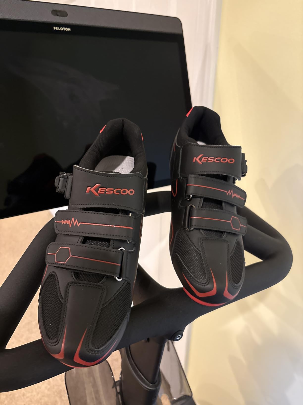 KESCOO Unisex Cycling Shoes Compatible with Peloton Indoor Road Bike customer photo 1