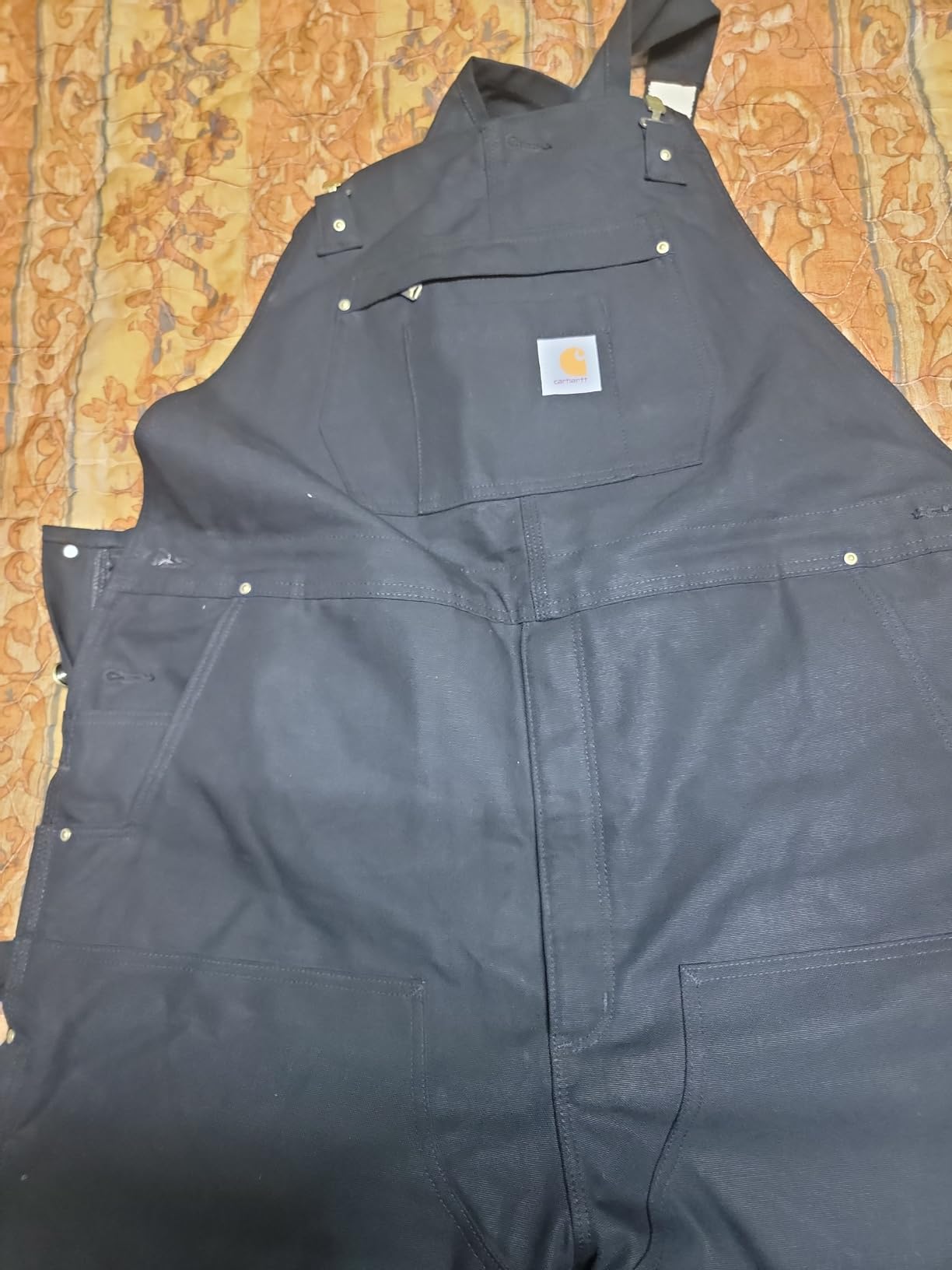 Carhartt Men's Loose Fit Firm Duck Insulated Bib Overall customer photo 1