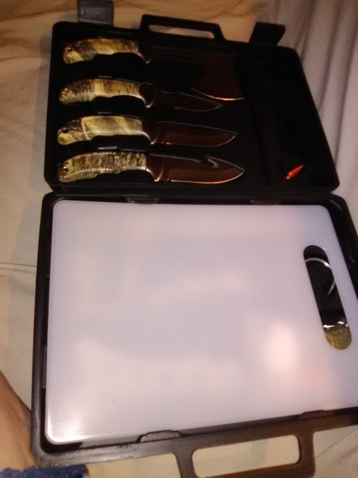 GVDV 14 Piece Hunting Knife Set, Field Dressing Game Processing Kit for Men customer photo 2