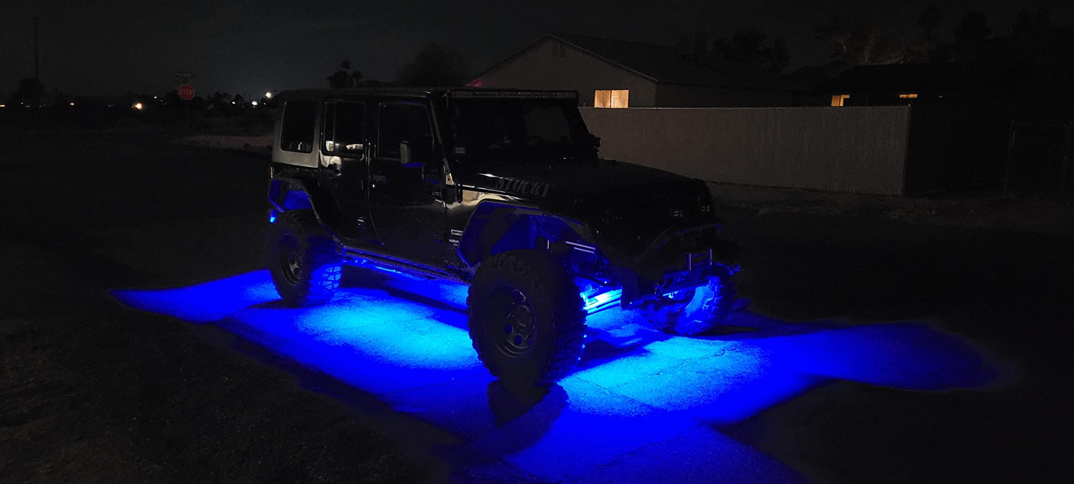 Xprite 18 LED Rock Lights 10 Pods Wide Angle Bluetooth Wheel Well Lights | App & Dual Remote Control Music Sync Neon Underglow Lights for Off-Road Trucks Jeeps UTV ATV Motorcycle customer photo 2
