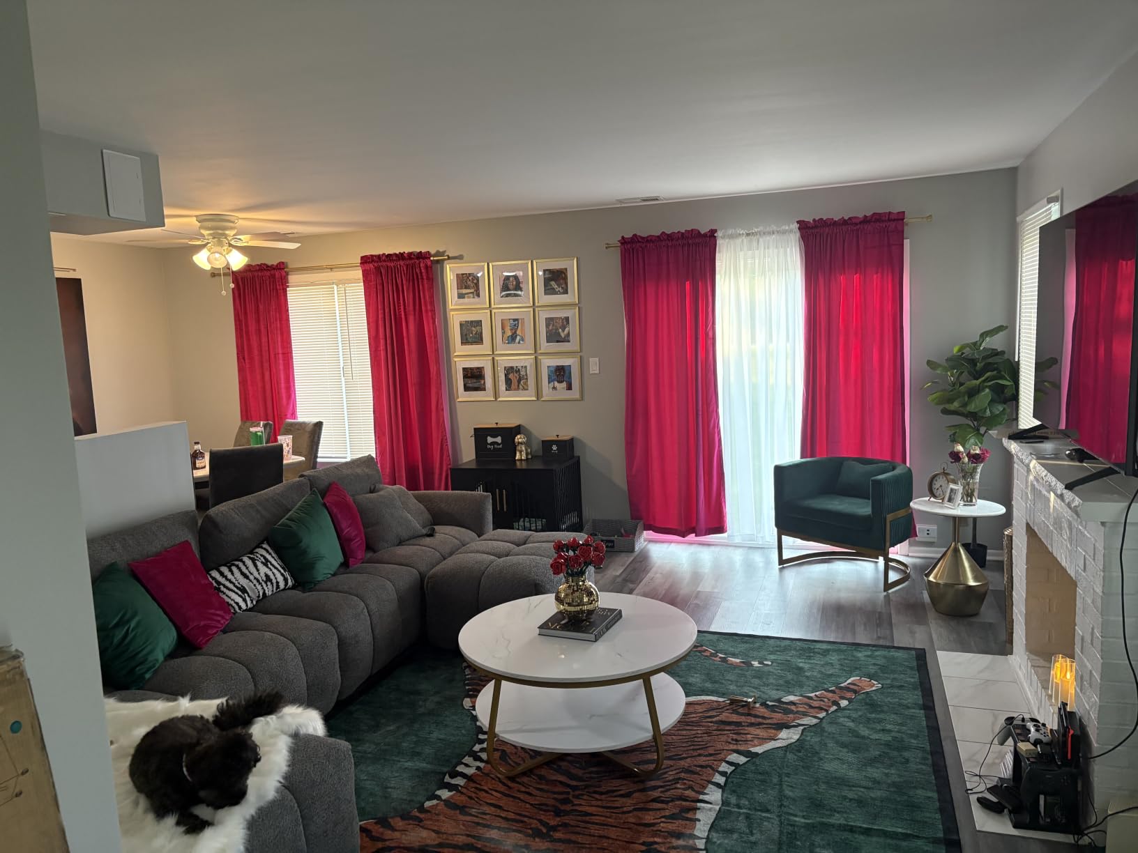 PRIMROSE Gold Velvet Curtains 96 inches Long: Living Room Luxury Room Darkening Curtain - Elegant Bedroom Thermal Insulated Modern Heavy Thick Soft Soundproof Rod Pocket Window Drapes Set of 2 Panels customer photo 1