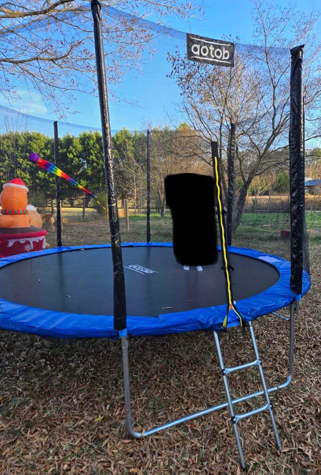 AOTOB Trampoline with Net for Kids Outdoor 8 10 12 14 15FT ASTM 400LBS | Combo Bounce Jump for Kids and Adults Backyard Gymnastics with Socks, Spring Pad, Waterproof Jump Mat, Enclosure & Ladder customer photo 2