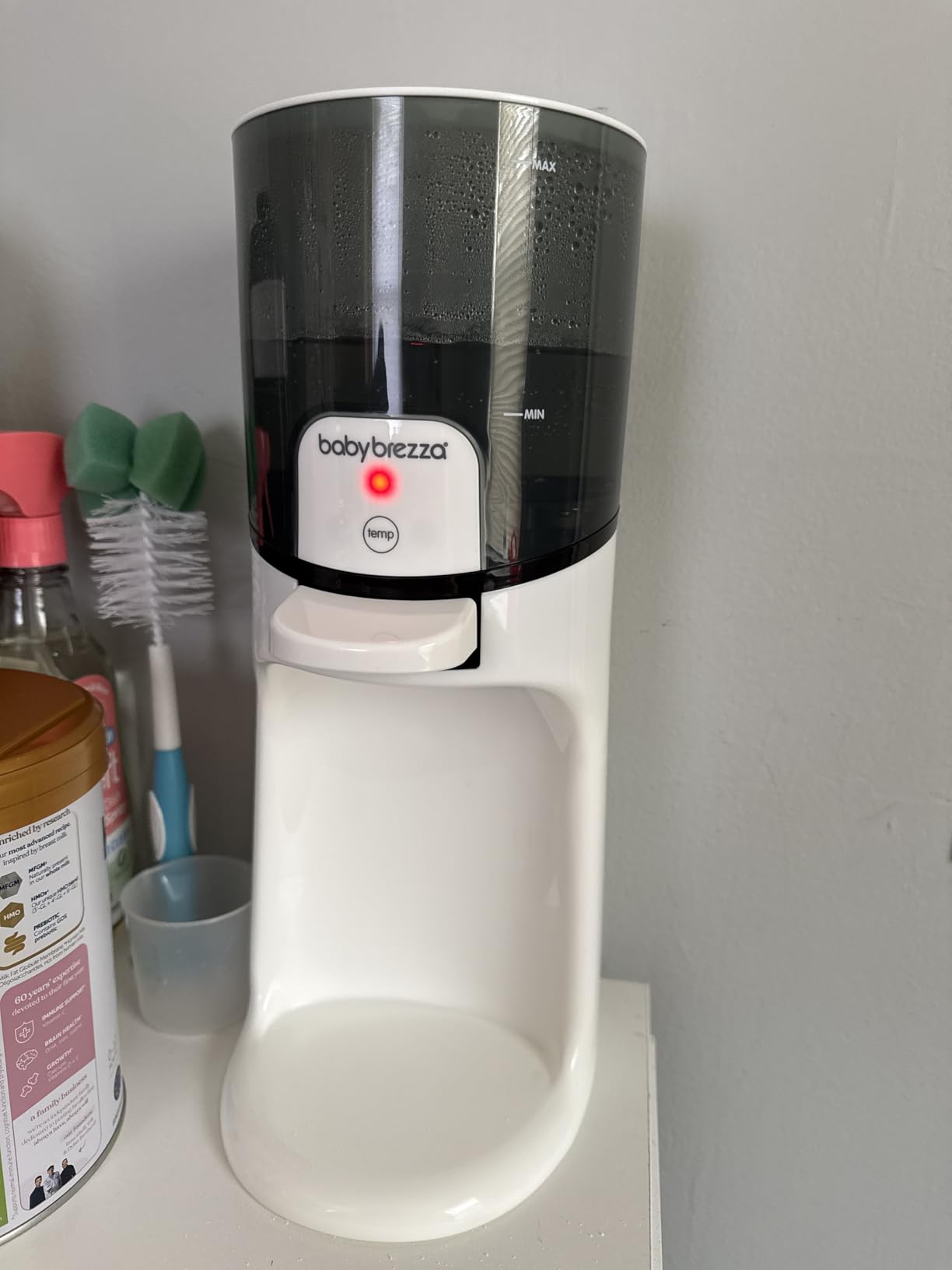 Baby Brezza Instant Baby Bottle Maker with 3 Temperature Settings for Formula Warming, 50oz Tank Capacity, 24/7 Warm Water Dispenser, Electric Kettle Alternative customer photo 1