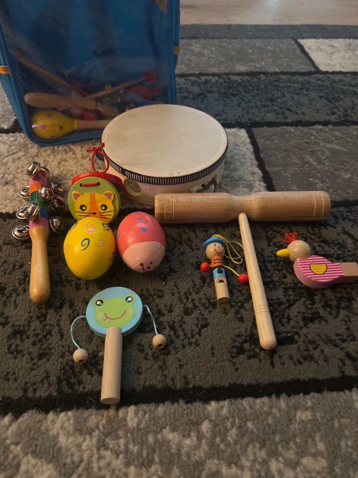 Toddler Musical Instruments Set, 32 PCS 19 Kinds Wooden Percussion Instruments Toys for Kids Playing Preschool Education, Early Learning Baby Musical Toys for Boys and Girls Gift customer photo 1
