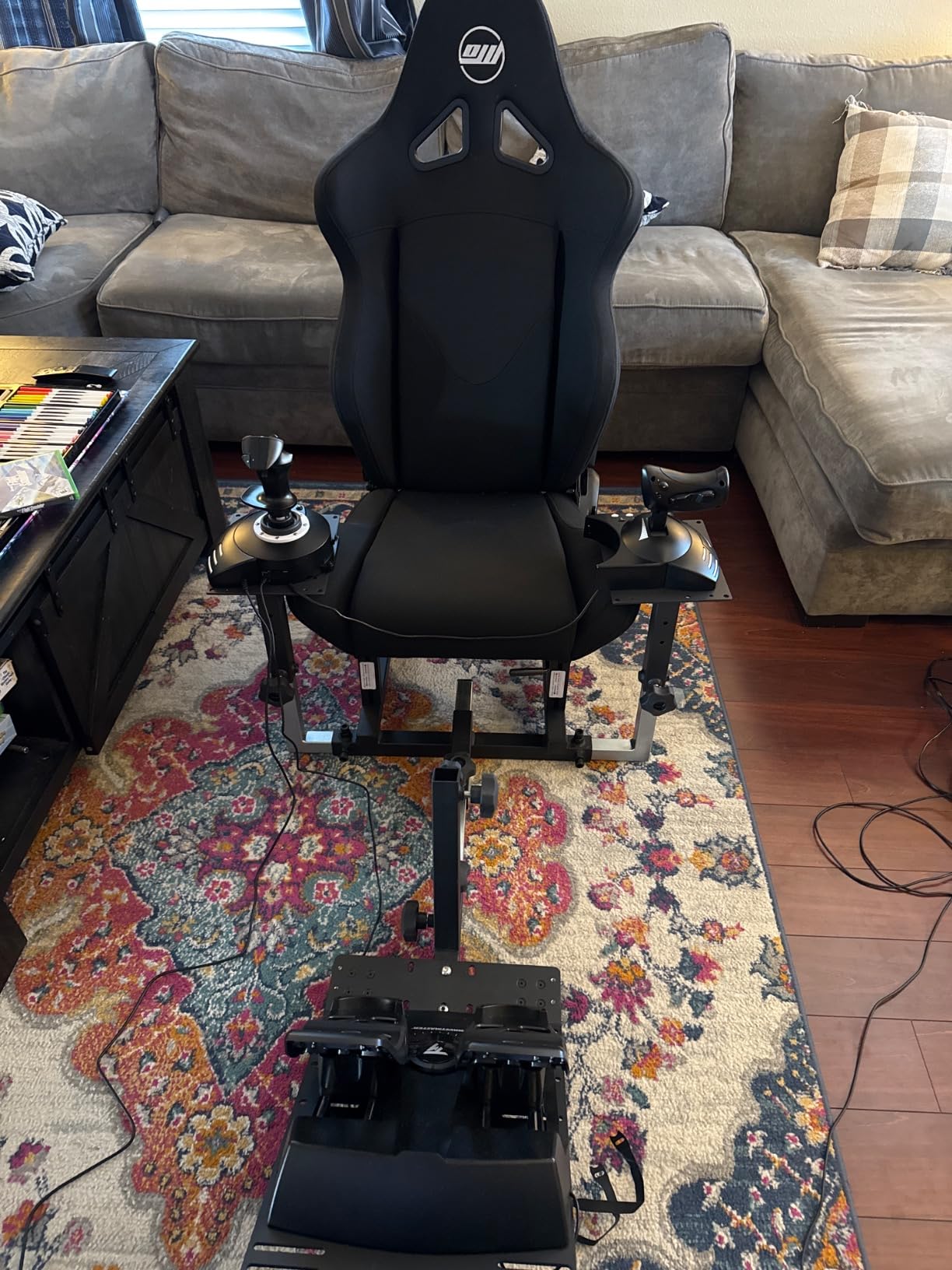 Thrustmaster T-Flight Full Kit HOTAS with Rudder Pedals - XBOX & PC | Hall-Effect joystick, 5 axes, 14 mappable buttons, detachable throttle, hat switch, adjustable resistance customer photo 2