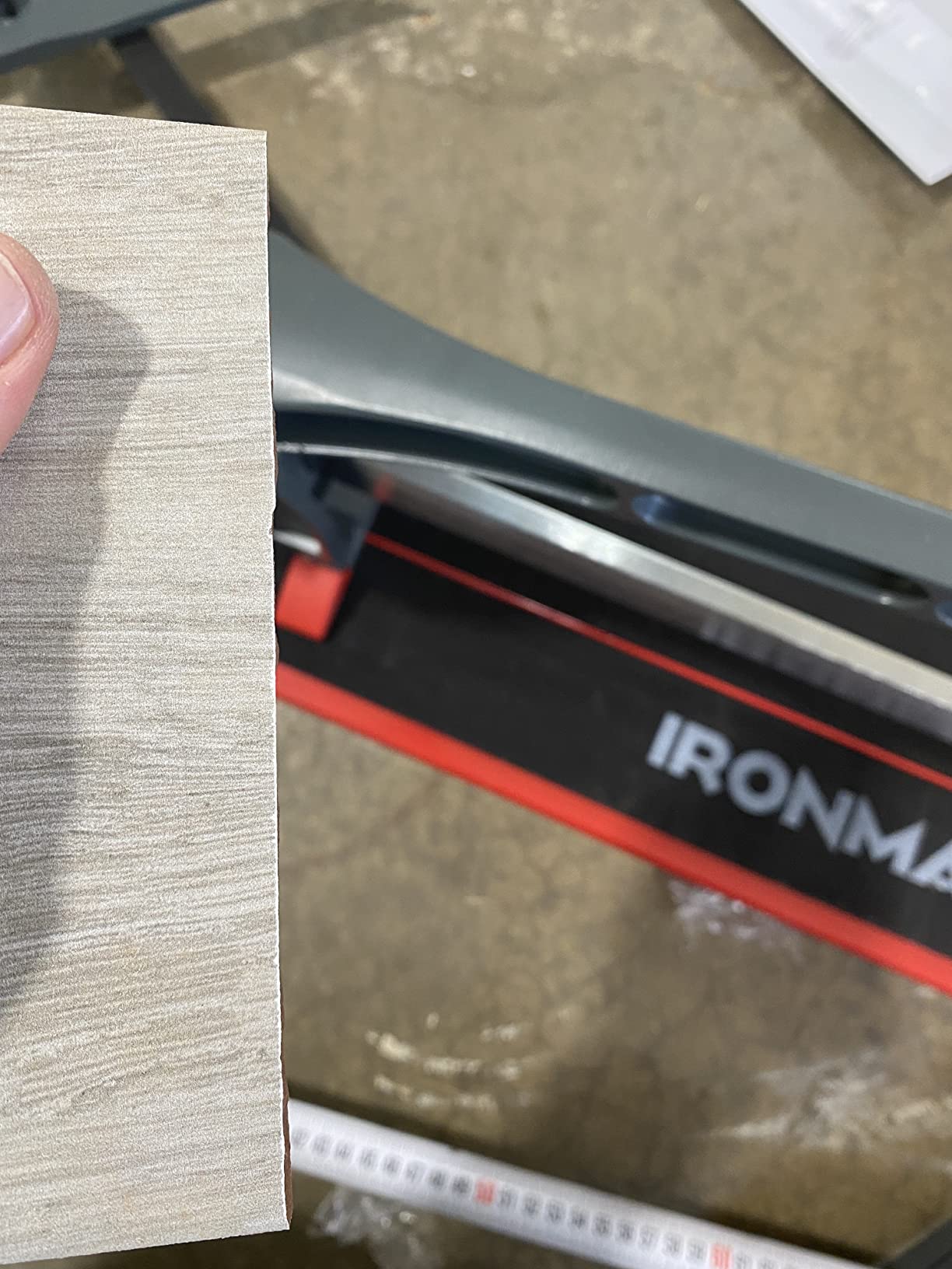Manual Tile Cutter 48 Inch with Ergonomic Handle & Tungsten Carbide Cutting Wheels, Porcelain Ceramic Floor Tile Cutter with Anti-Skid Feet and Removable Scale (48 Inches) customer photo 2