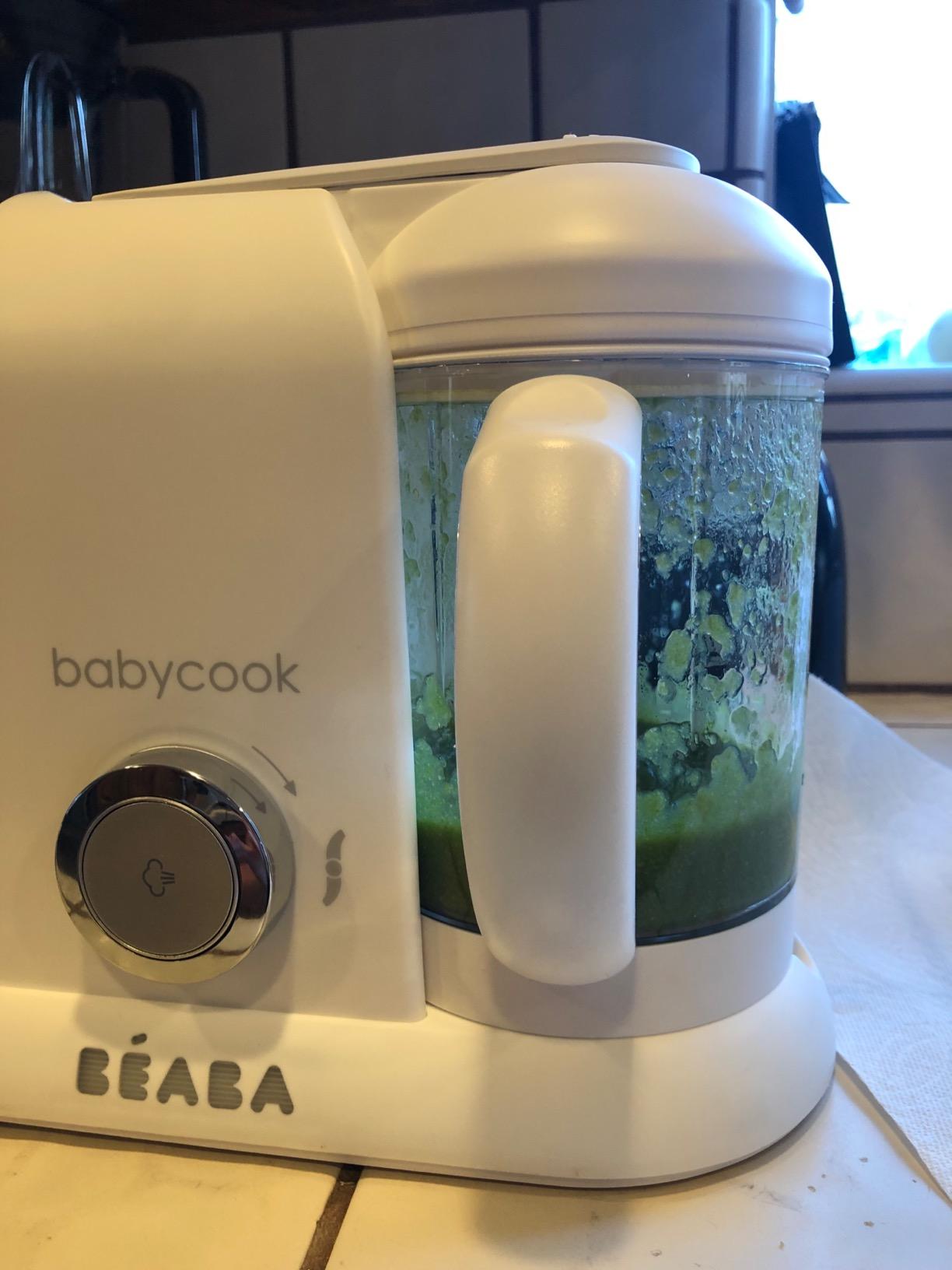 BEABA Babycook Solo 4 in 1 Baby Food Maker, Puree Steamer and Blender for Purees, Grinder with Auto Steam Cooking, Lrg Capacity 4.5 Cups 27 Servings in 20 Mins, Eucalyptus customer photo 1