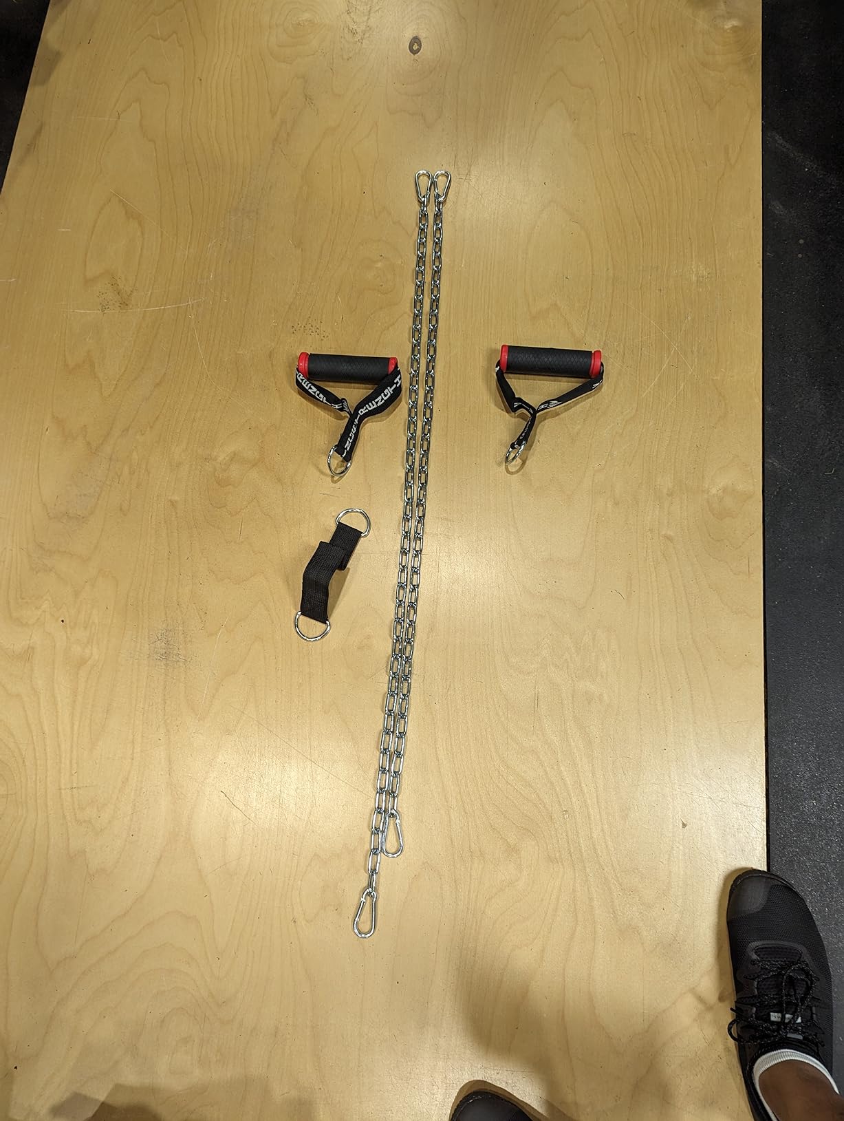 Farmers Walk Handles, Strongman Equipment in Pair + T-Bar Row Handles Viking Press Attachment + V-Strength Workout App customer photo 1
