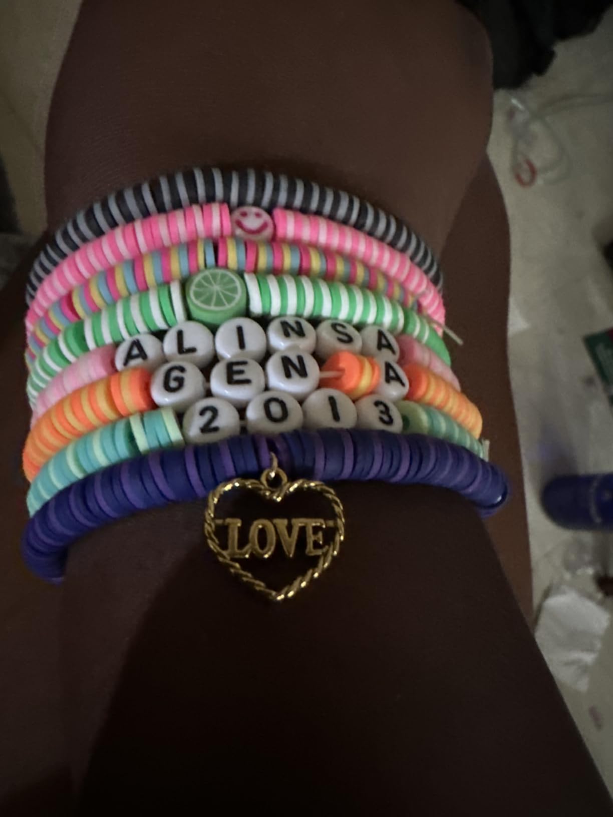 Gionlion 24 Colors Clay Beads Friendship Bracelet Making Kit w/Charms | Preppy Heishi Beads Charms for Jewelry Making, DIY Crafts Gifts for Girls Ages 6-12 customer photo 1