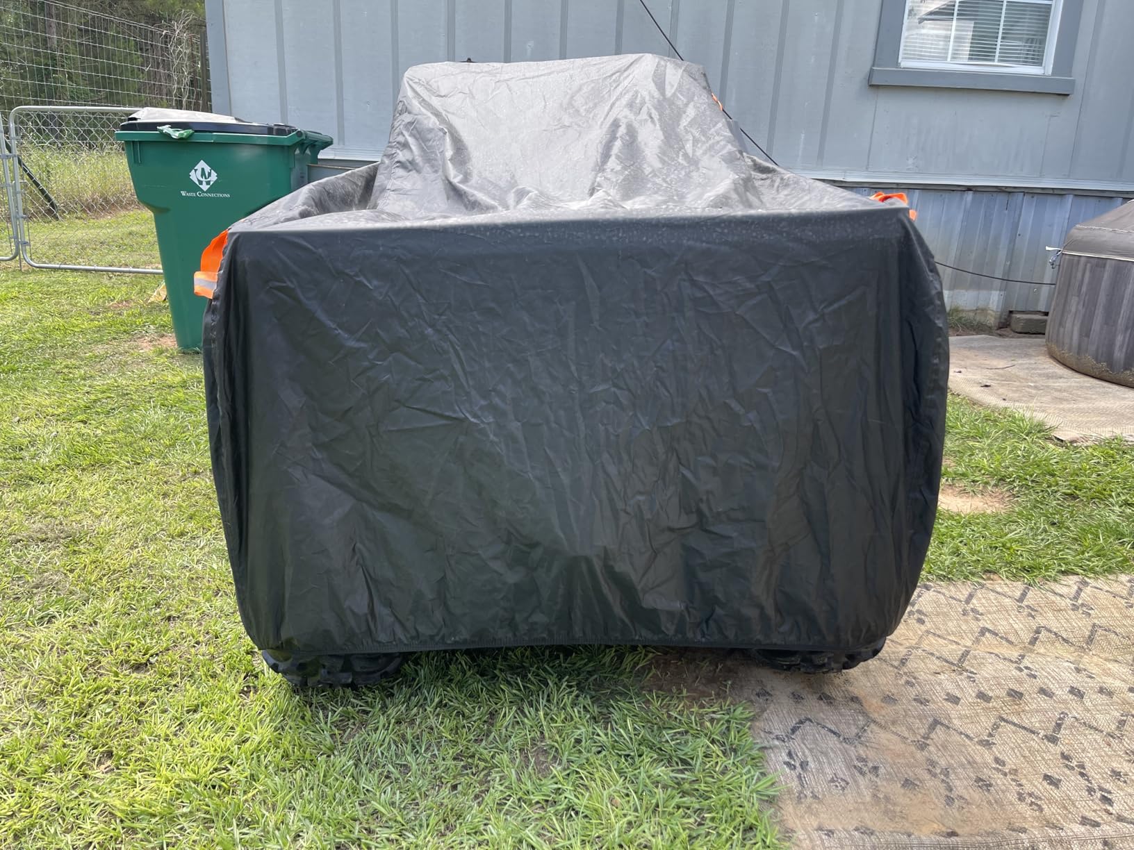 NEVERLAND ATV Cover Waterproof Heavy Duty 4 Wheeler Cover Quad Cover All Season Weather Proof Outdoor UV Protection for Polaris Yamaha Suzuki Honda (Black XLarge) customer photo 1