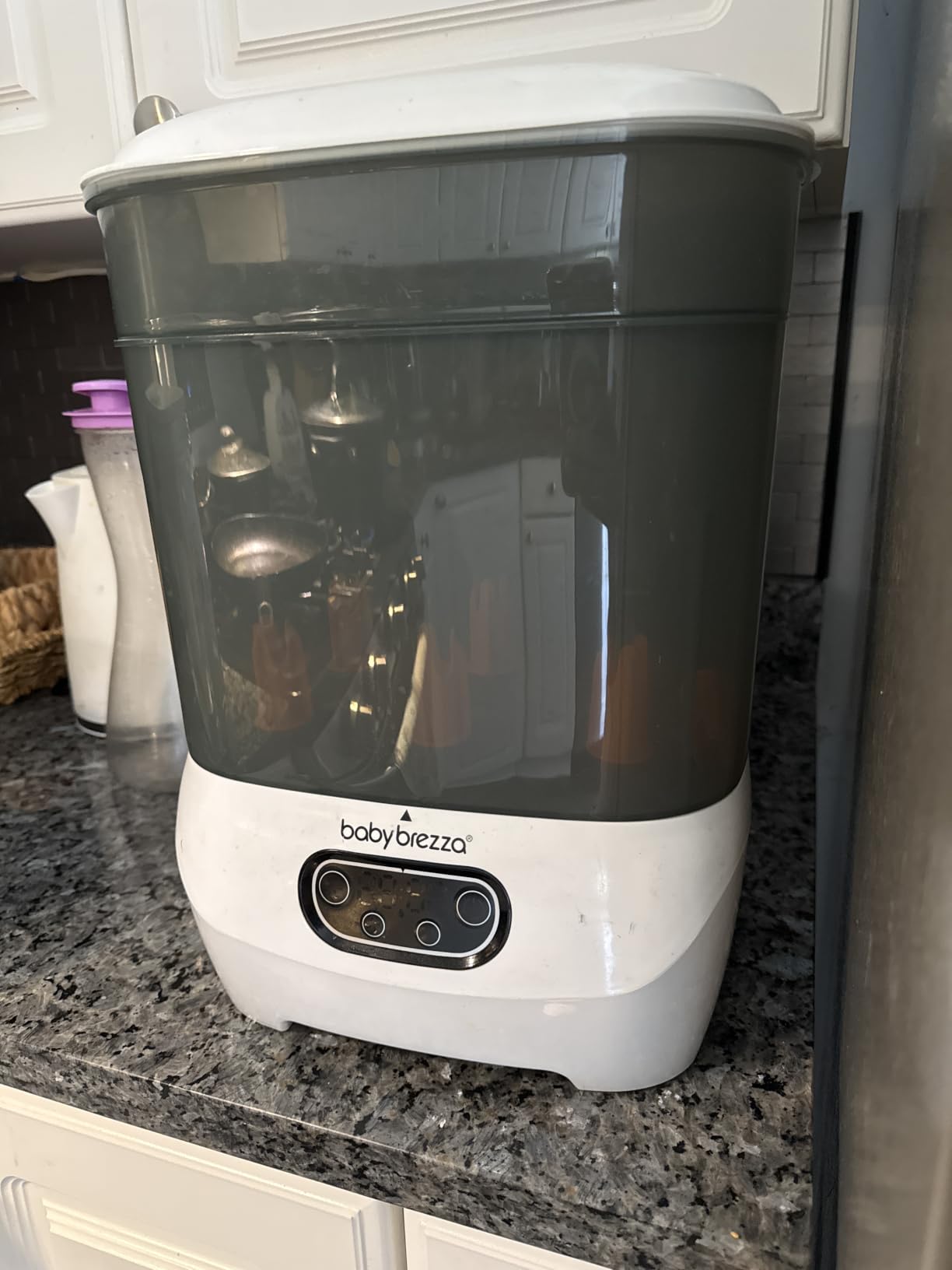 Baby Brezza Bottle Sterilizer and Dryer Advanced - 33% Faster - Largest Capacity Steam Sanitizer - Universal Sterilization Machine for All Bottles + Pump Parts - HEPA Air Filter customer photo 1